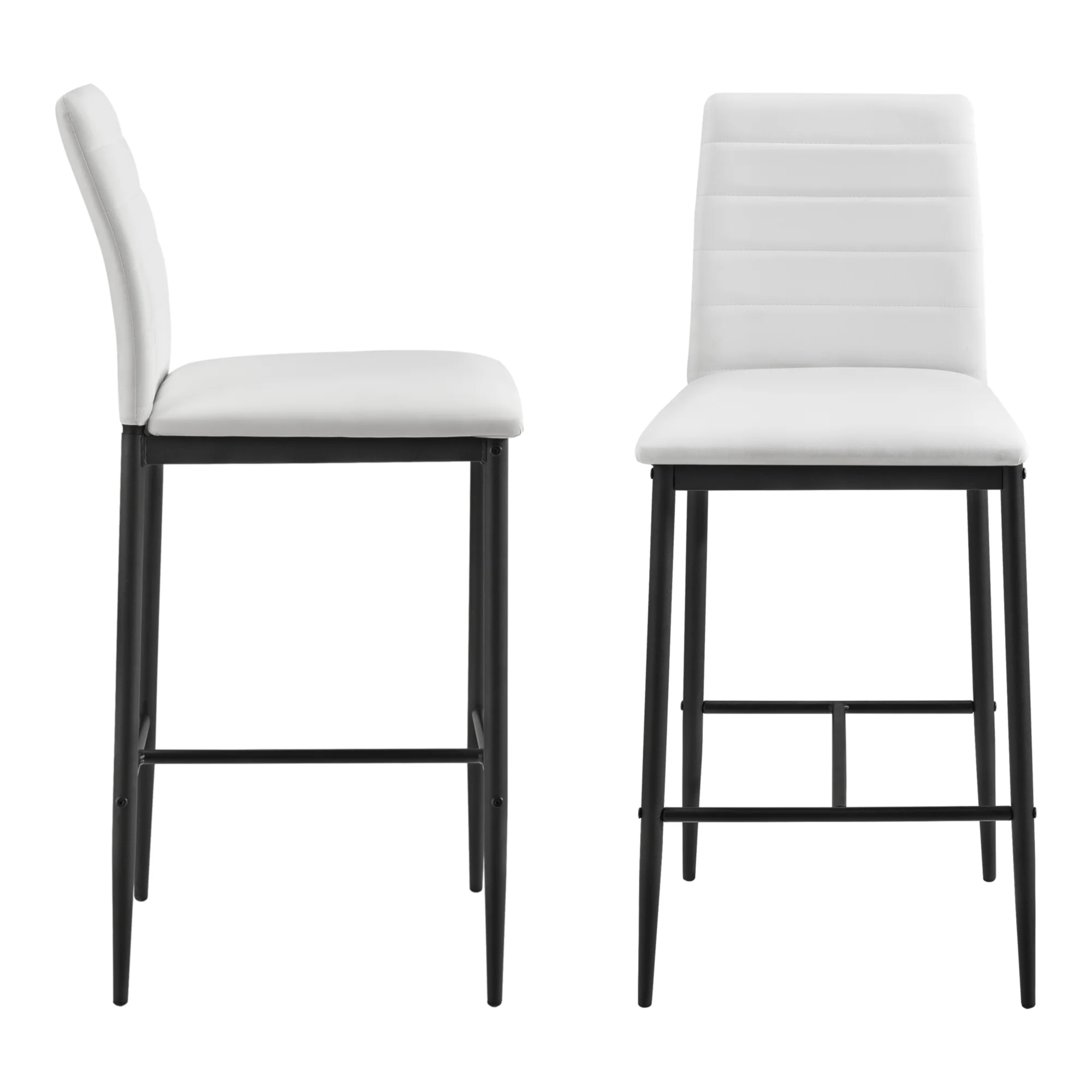 Barkruk Lidköping kunstleer 96x43x47 cm set van 2 - zwart of wit