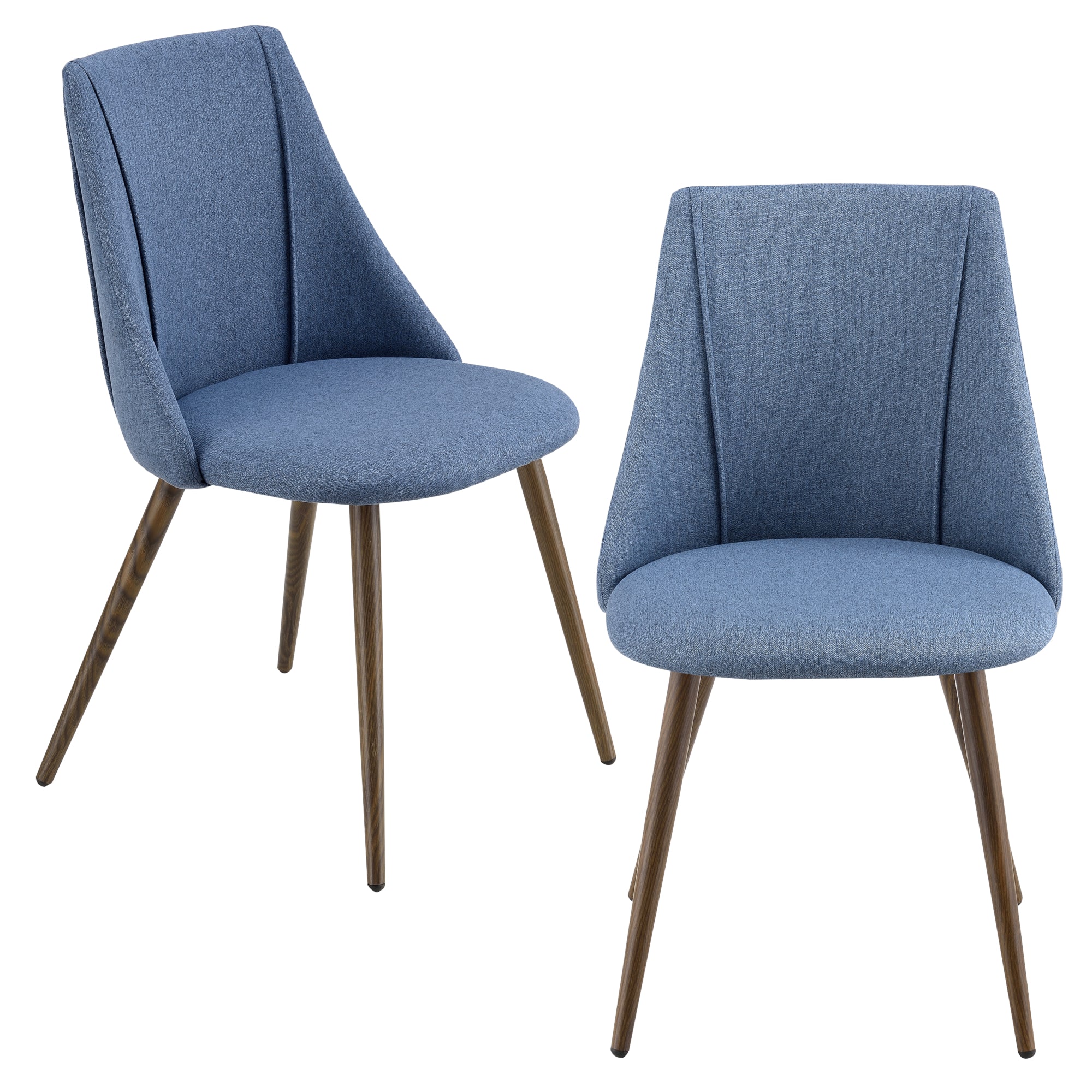 Eetkamerstoel Danzig set van 2 stof en metaal 83x50x53 cm - verschillende kleuren - Image 3