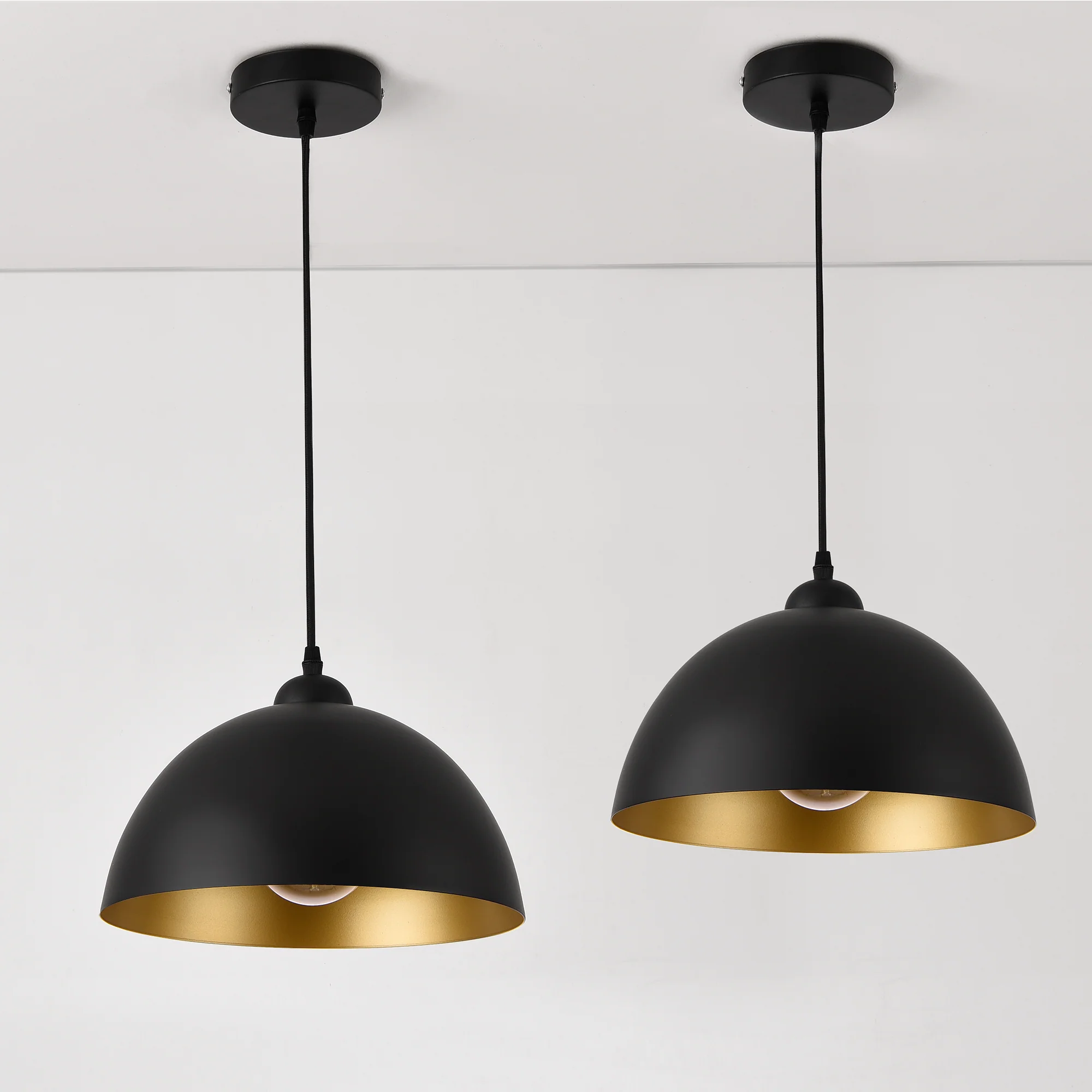 Design hanglamp 18xØ30 cm 2xE27 Toulon set van 2 - verschillende kleuren