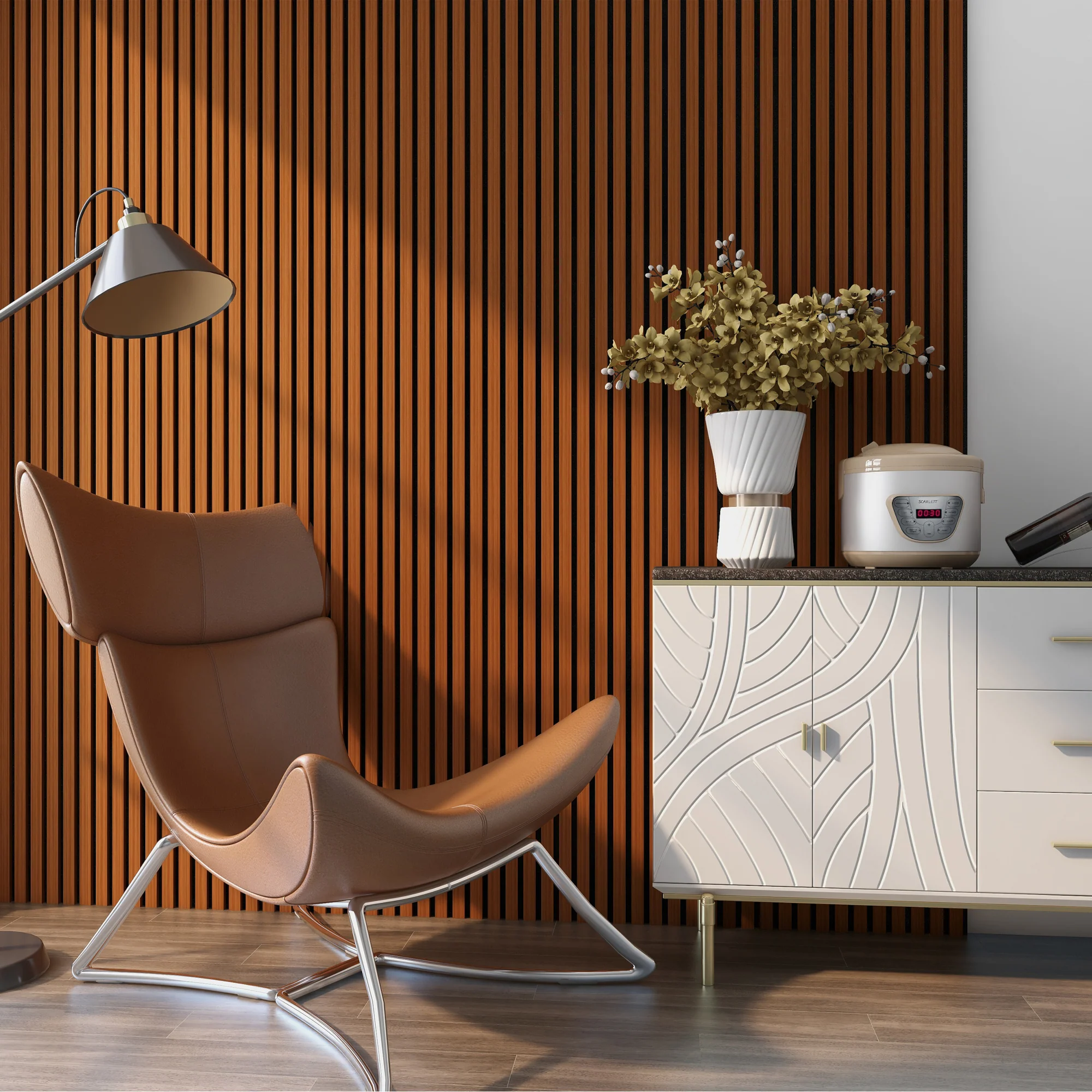 [NEU.HOLZ] Akoestisch Wandpaneel Vang set van 4 mdf 2,88 m² - 7 varianten - Image 4
