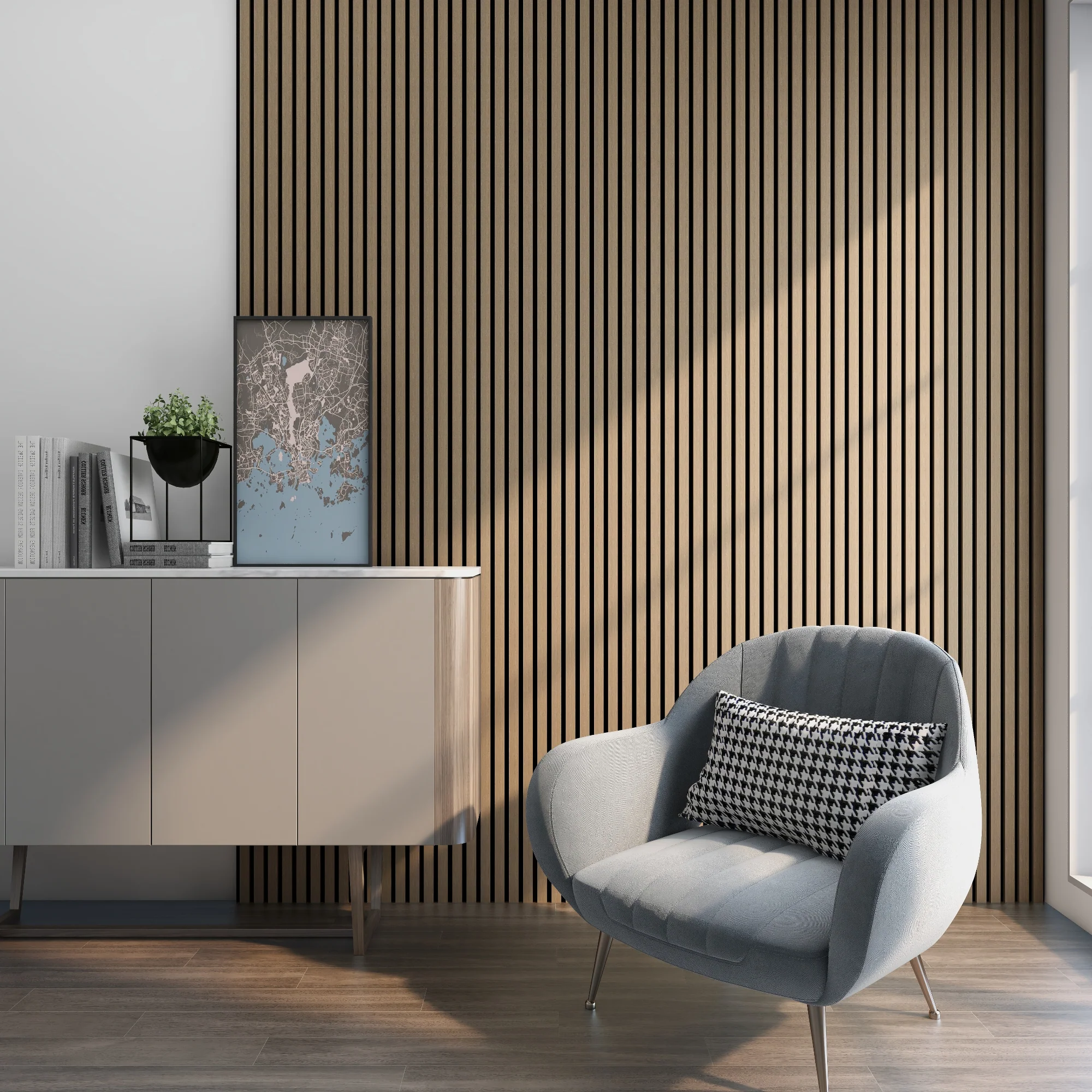 [NEU.HOLZ] Akoestisch Wandpaneel Vang set van 4 mdf 2,88 m² - 7 varianten - Image 7