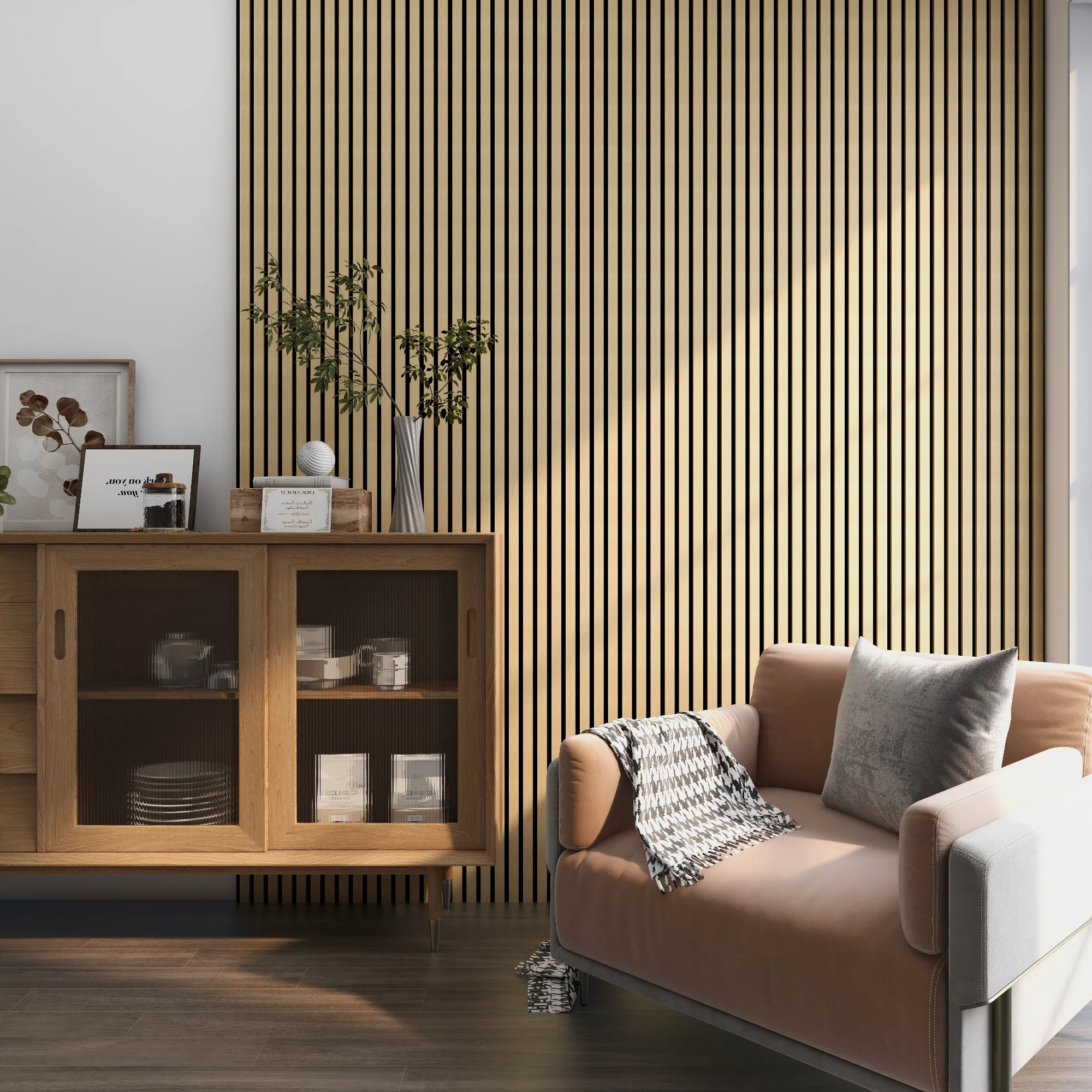 [NEU.HOLZ] Akoestisch Wandpaneel Vang set van 4 mdf 2,88 m² - 7 varianten - Image 8