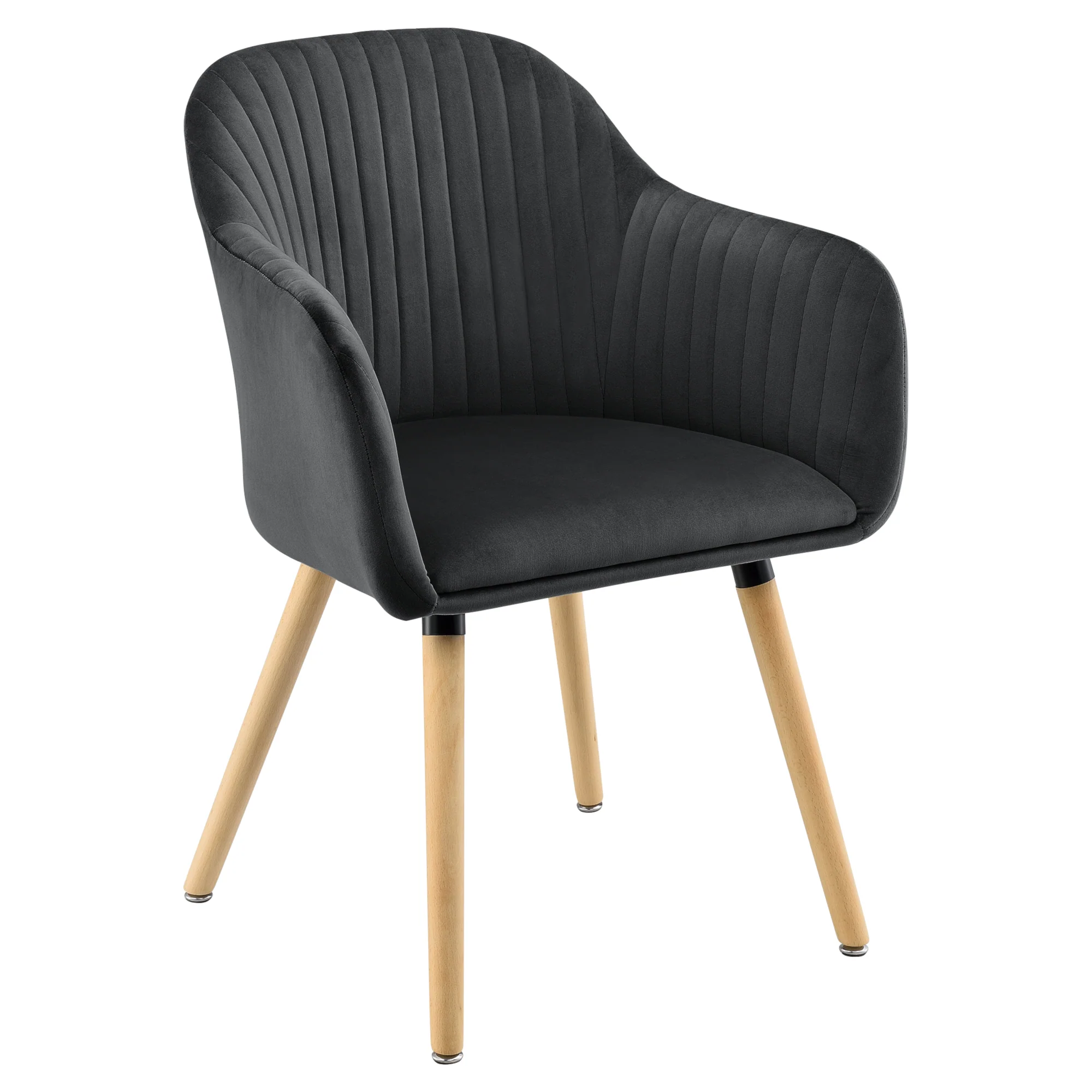 Fauteuil eetkamerstoel Dover 83x57,5x57 cm stof - 2 kleuren - Image 3