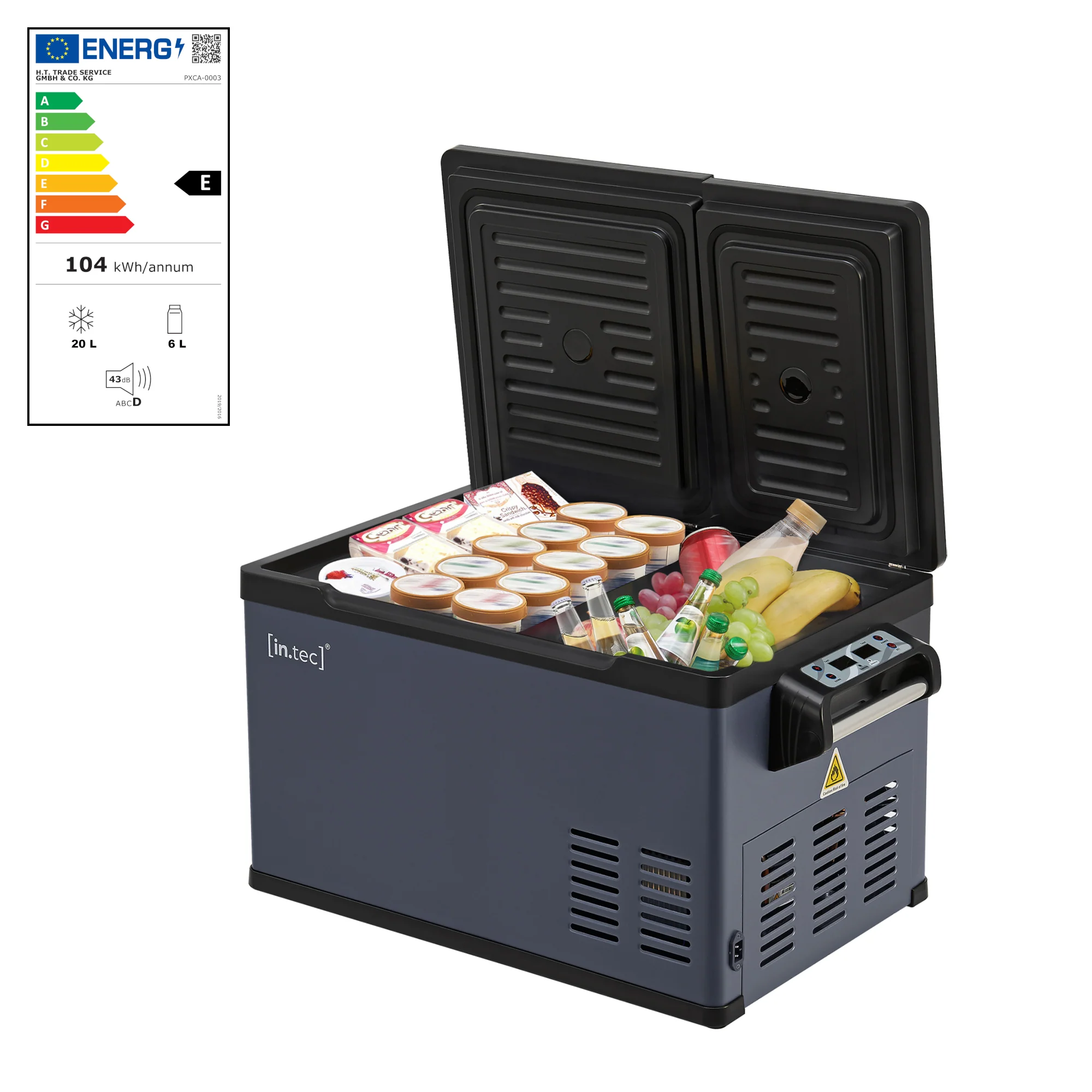 Auto koelbox Alberona elektrisch blauwgrijs in.tec - Image 3