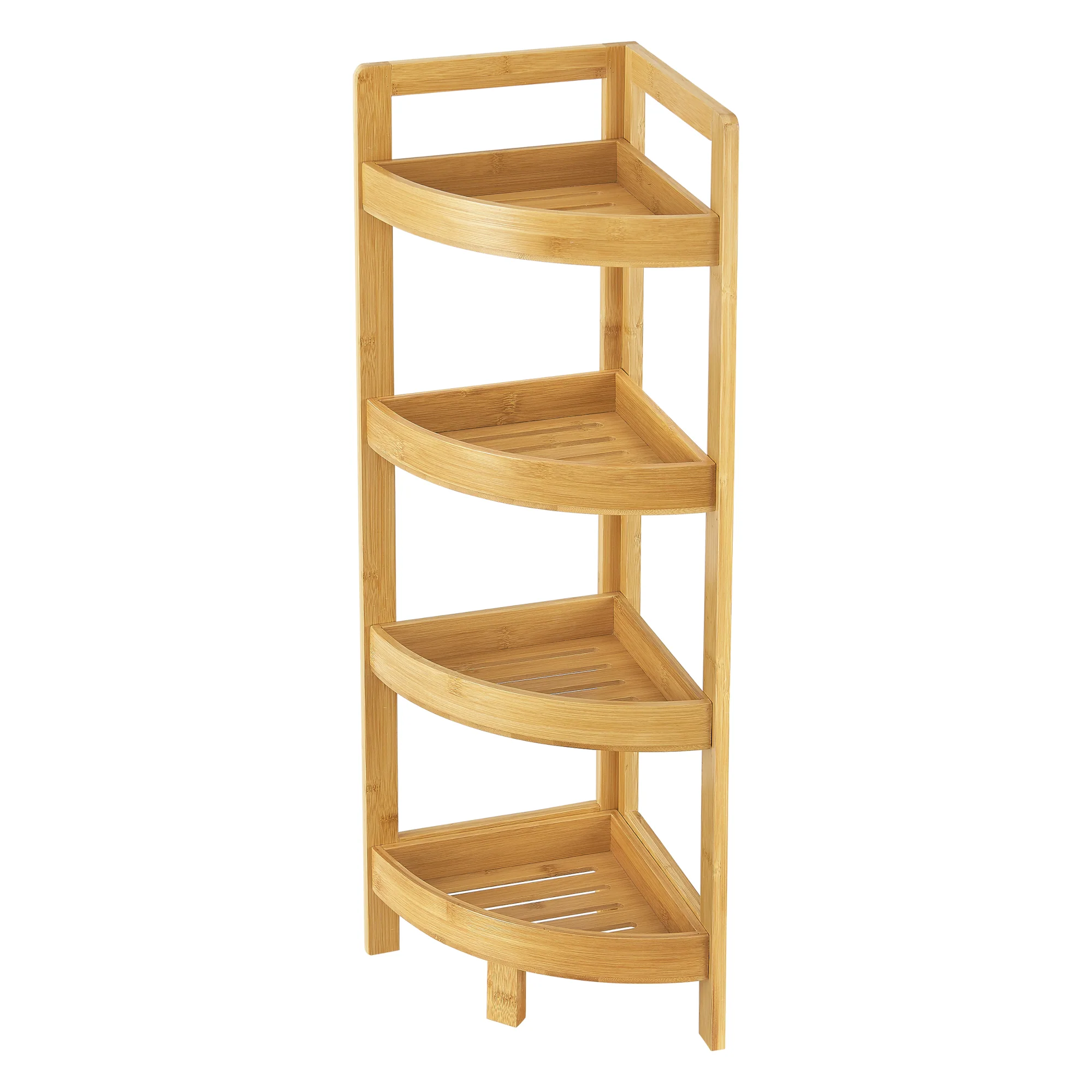 [en.casa] Staand rek Lestijärvi bamboe hoekrek 80x23x23 cm