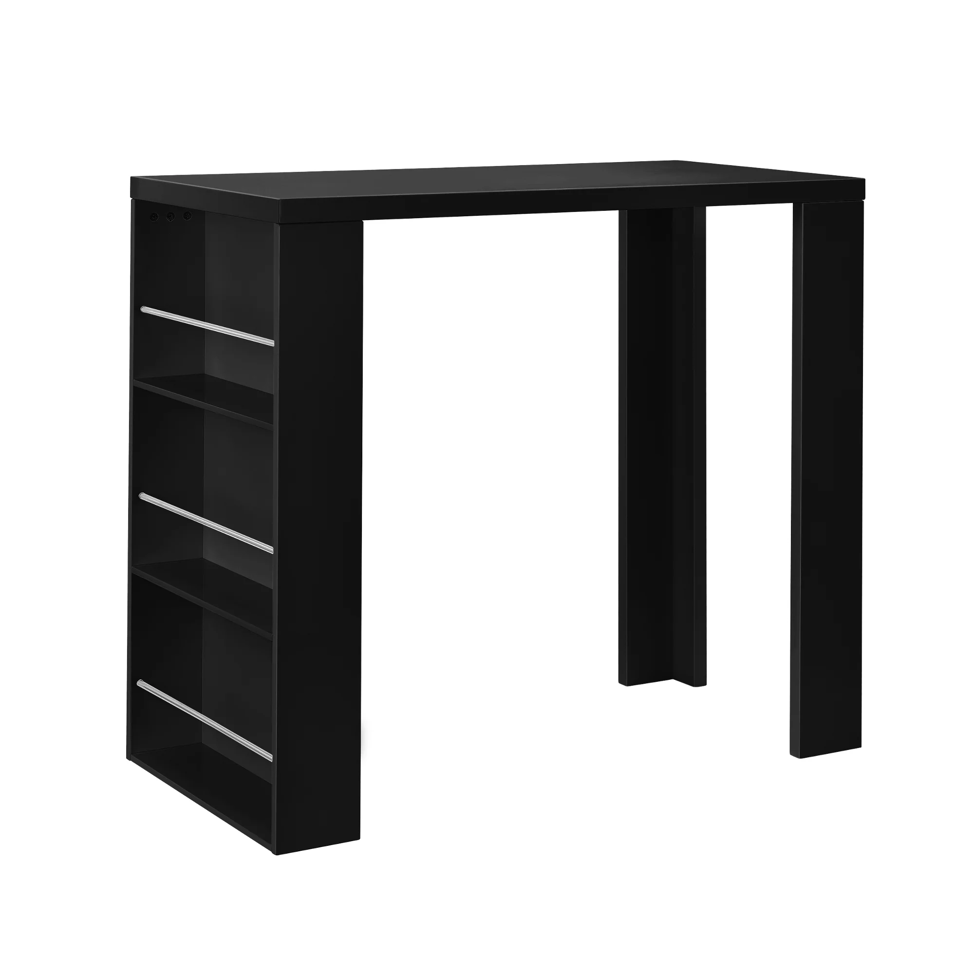 Bartafel met ingebouwde planken 117x57x106,5 cm - wit of zwart - Image 2