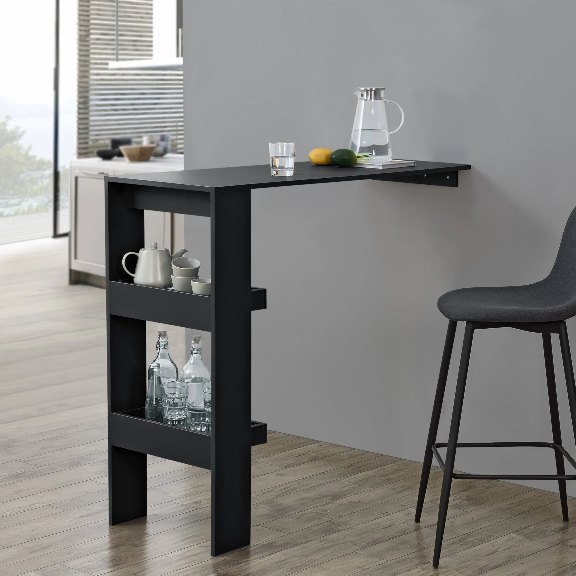 Bartafel Bromoella met 2 planken wandmontage 120x45x106 cm - 6 varianten - Image 12