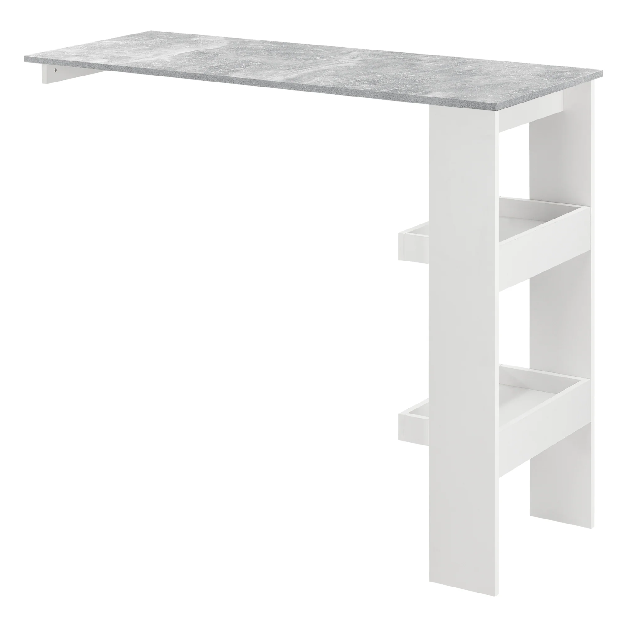 Bartafel Bromoella met 2 planken wandmontage 120x45x106 cm - 6 varianten - Image 2