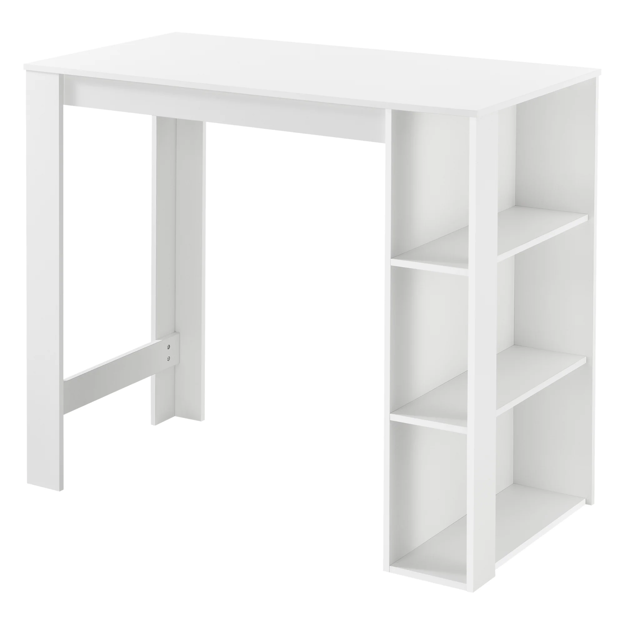 Bartafel Danderyd met 3 planken 120x60x105,5 cm [en.casa]