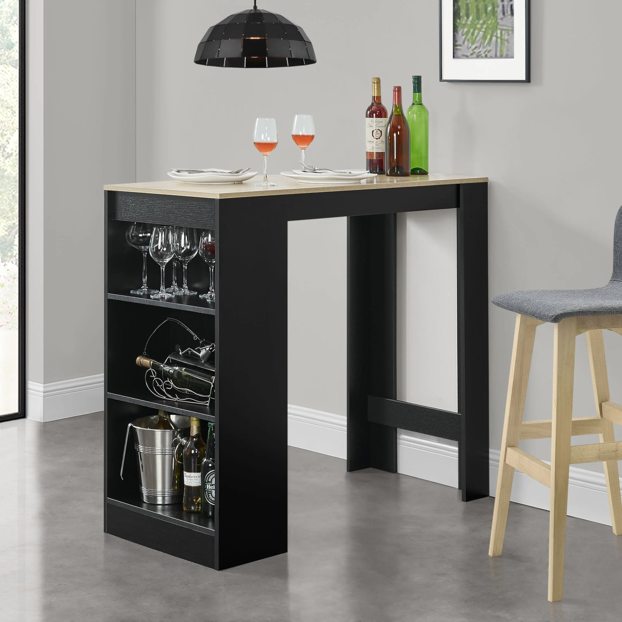 Bartafel met planken 110x50x103 cm - verschillende kleuren - Image 10
