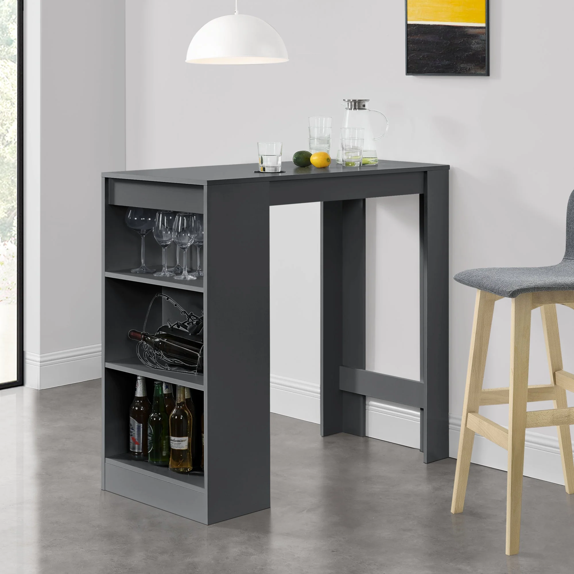 Bartafel met planken 110x50x103 cm - verschillende kleuren - Image 11