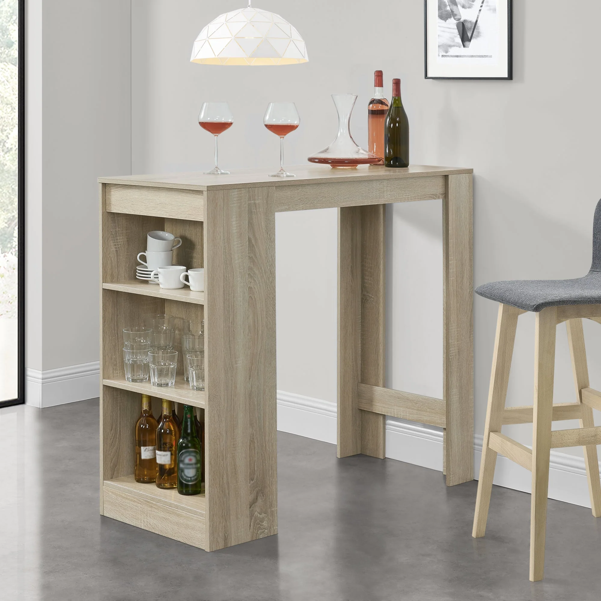 Bartafel met planken 110x50x103 cm - verschillende kleuren - Image 13