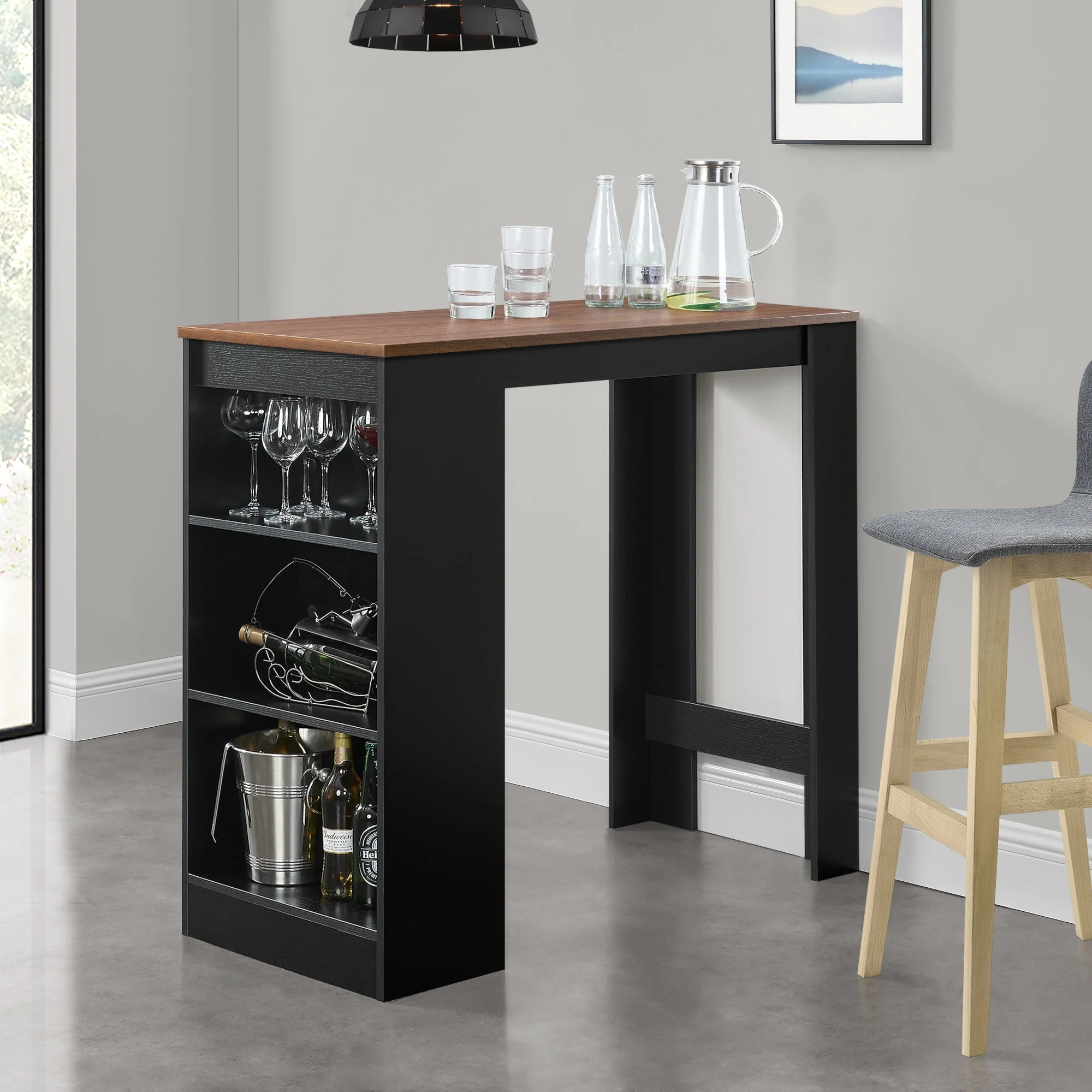 Bartafel met planken 110x50x103 cm - verschillende kleuren - Image 8