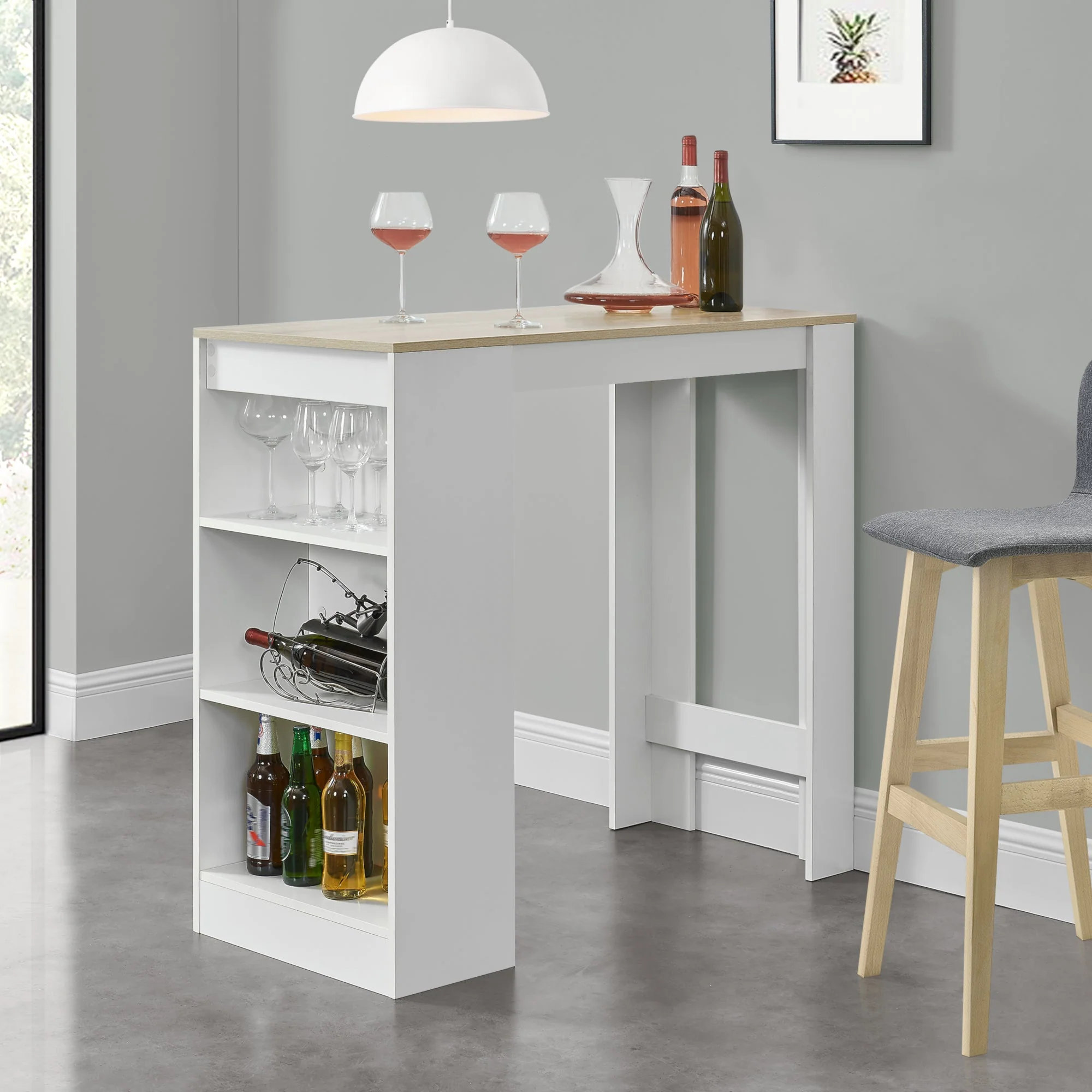 Bartafel met planken 110x50x103 cm - verschillende kleuren - Image 9