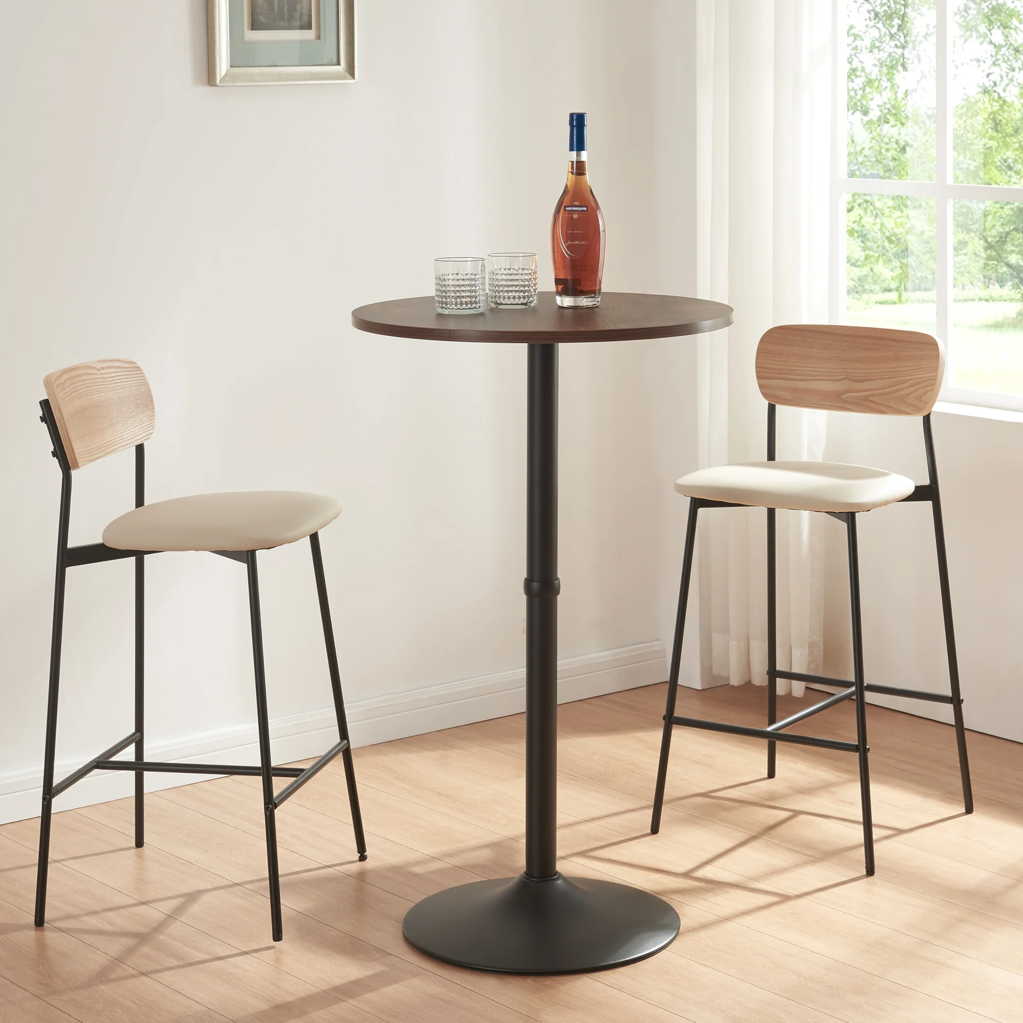Bartafel Vantaa rond 100xØ60 cm [en.casa] - Image 3
