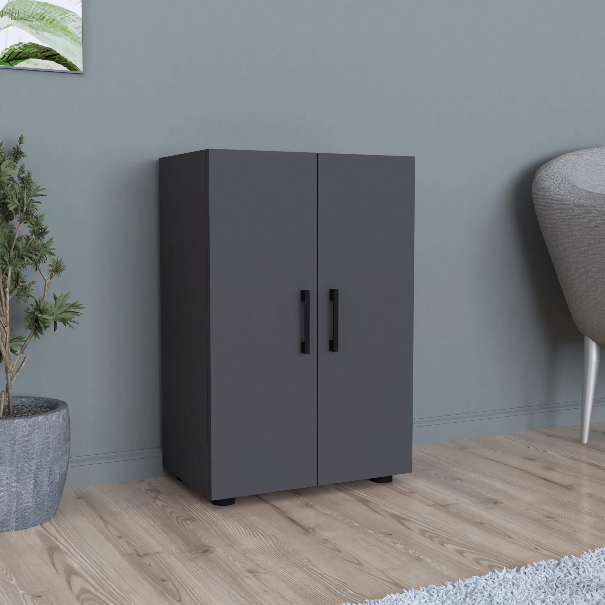 [en.casa] 2-deurs kast Åsnes met planken - 9 varianten - Image 2