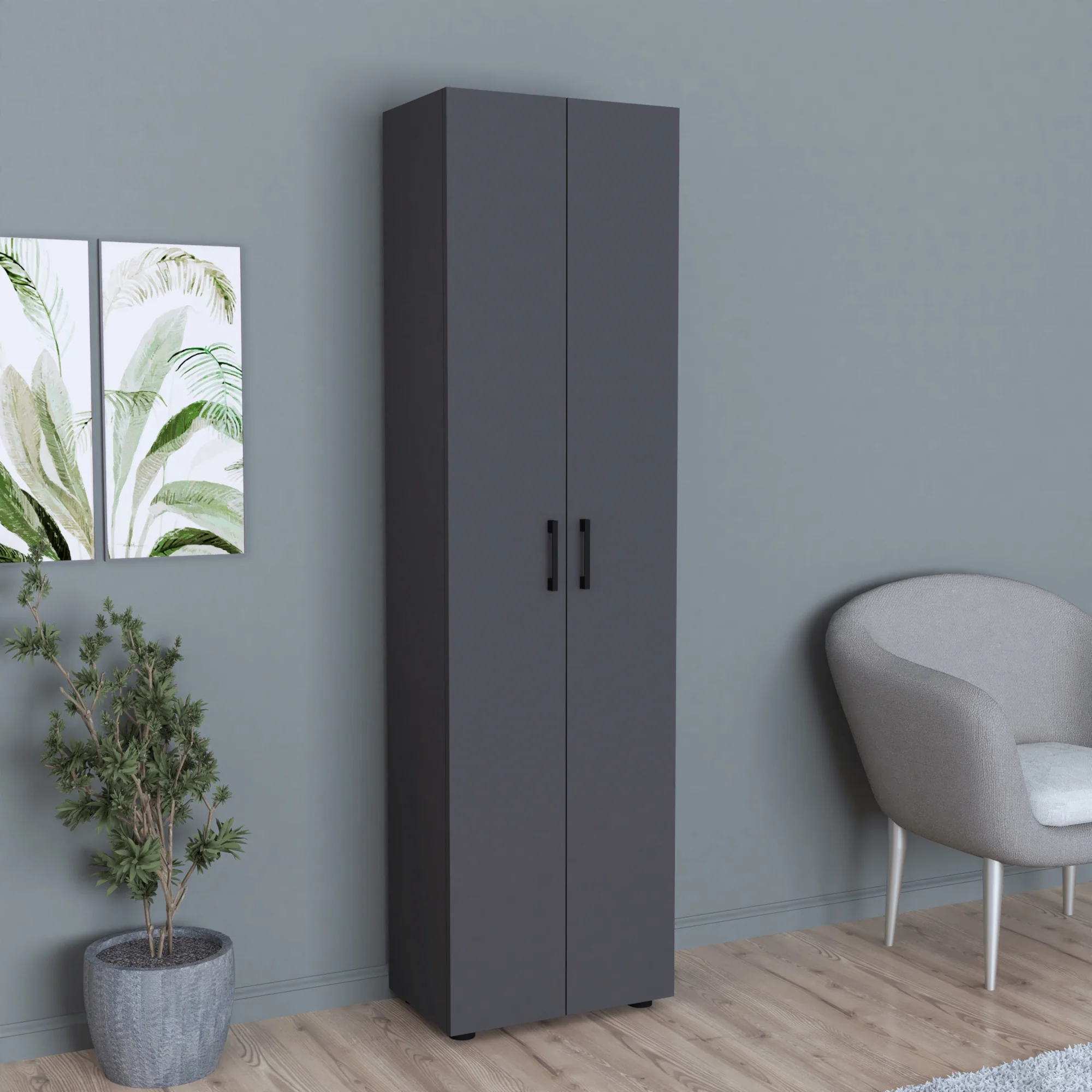 [en.casa] 2-deurs kast Åsnes met planken - 9 varianten - Image 4