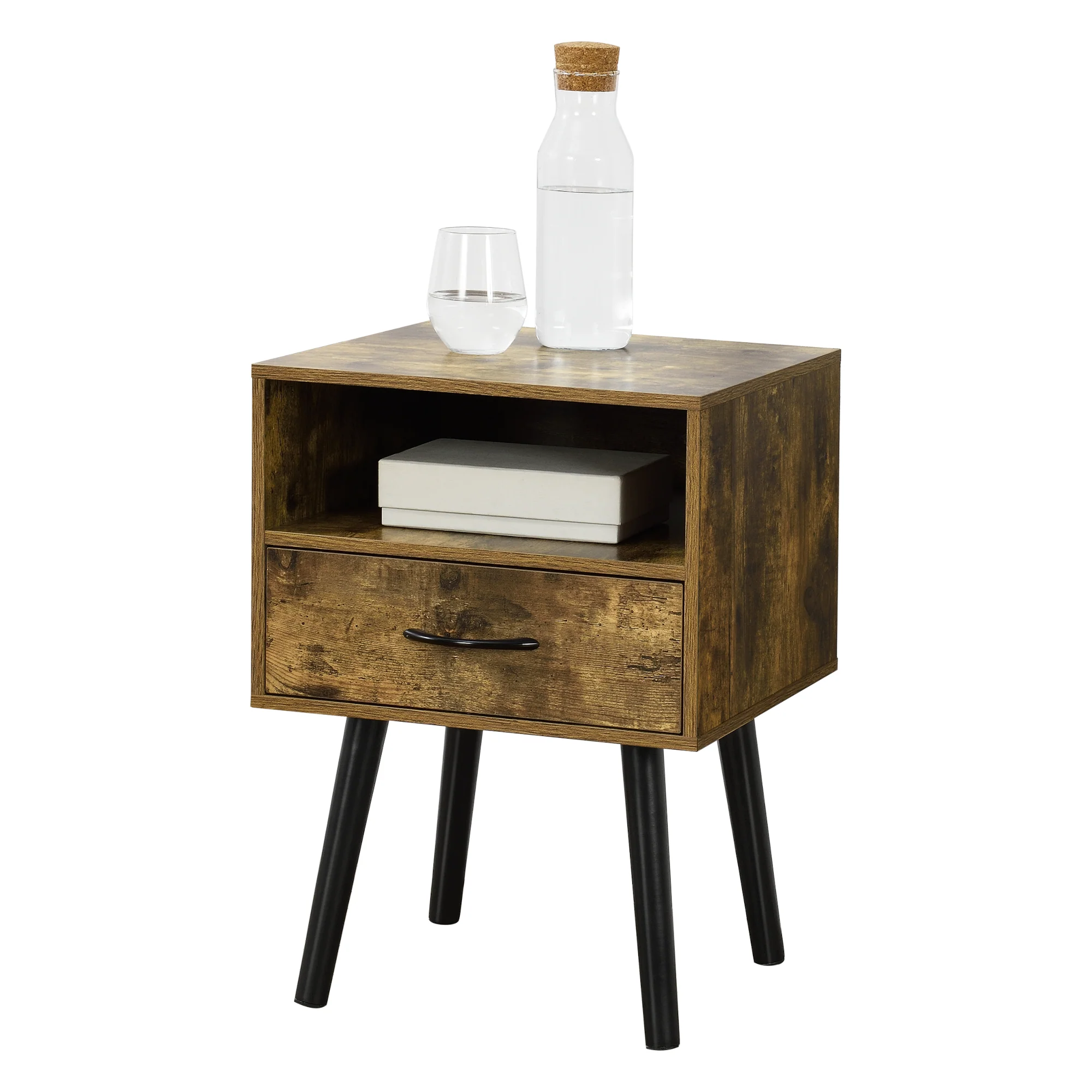 Nachtkastje Gavle met lade en open vak 57x42x40 cm - 5 varianten - Image 6
