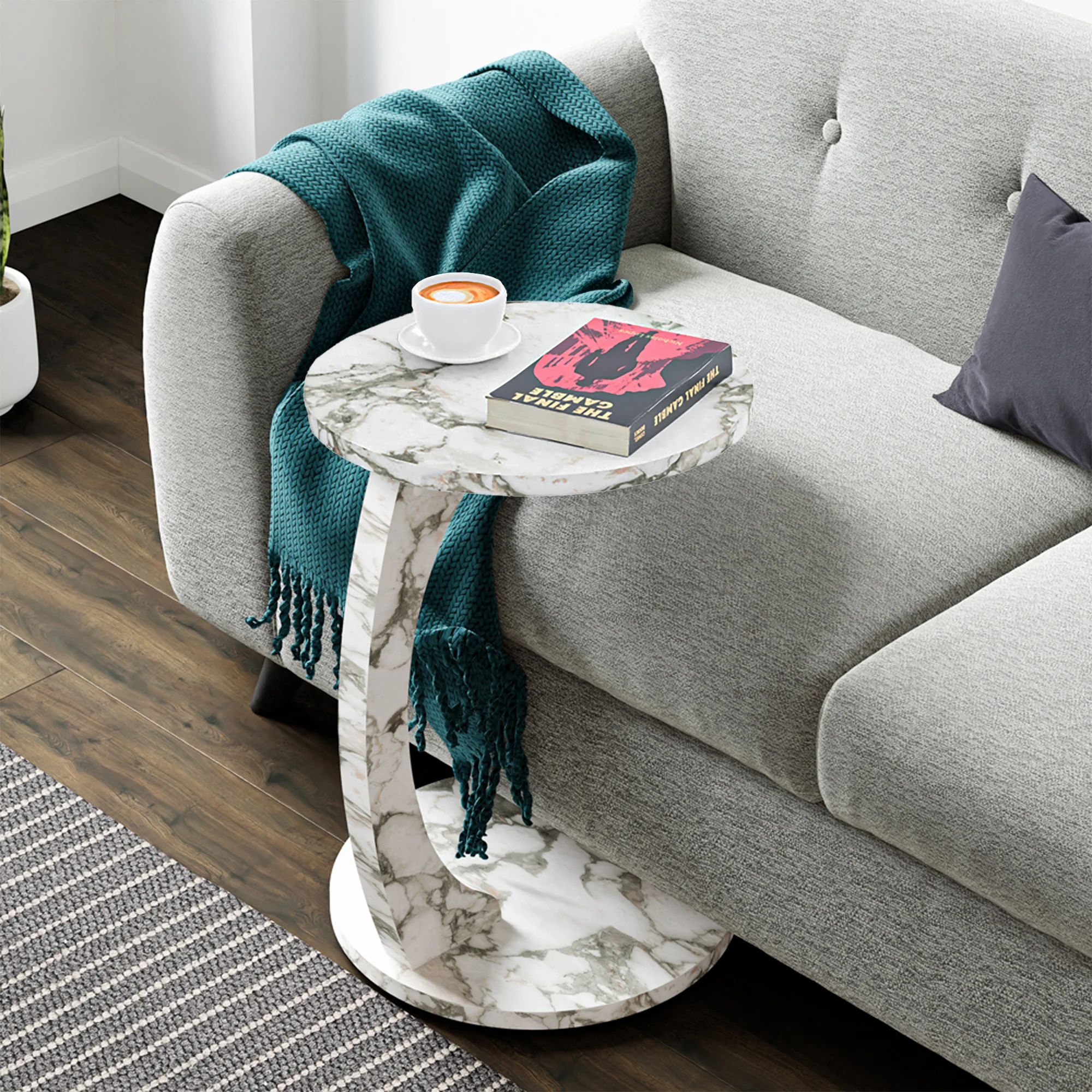 Bijzettafel Holeby rond 56xØ38 cm [en.casa] - Image 10