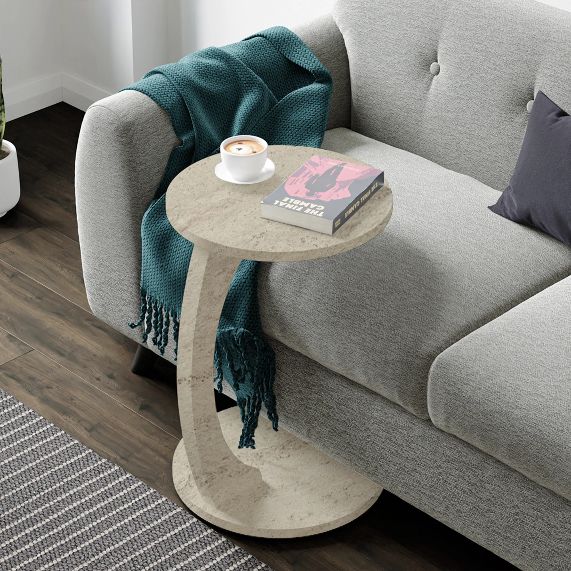 Bijzettafel Holeby rond 56xØ38 cm [en.casa] - Image 8