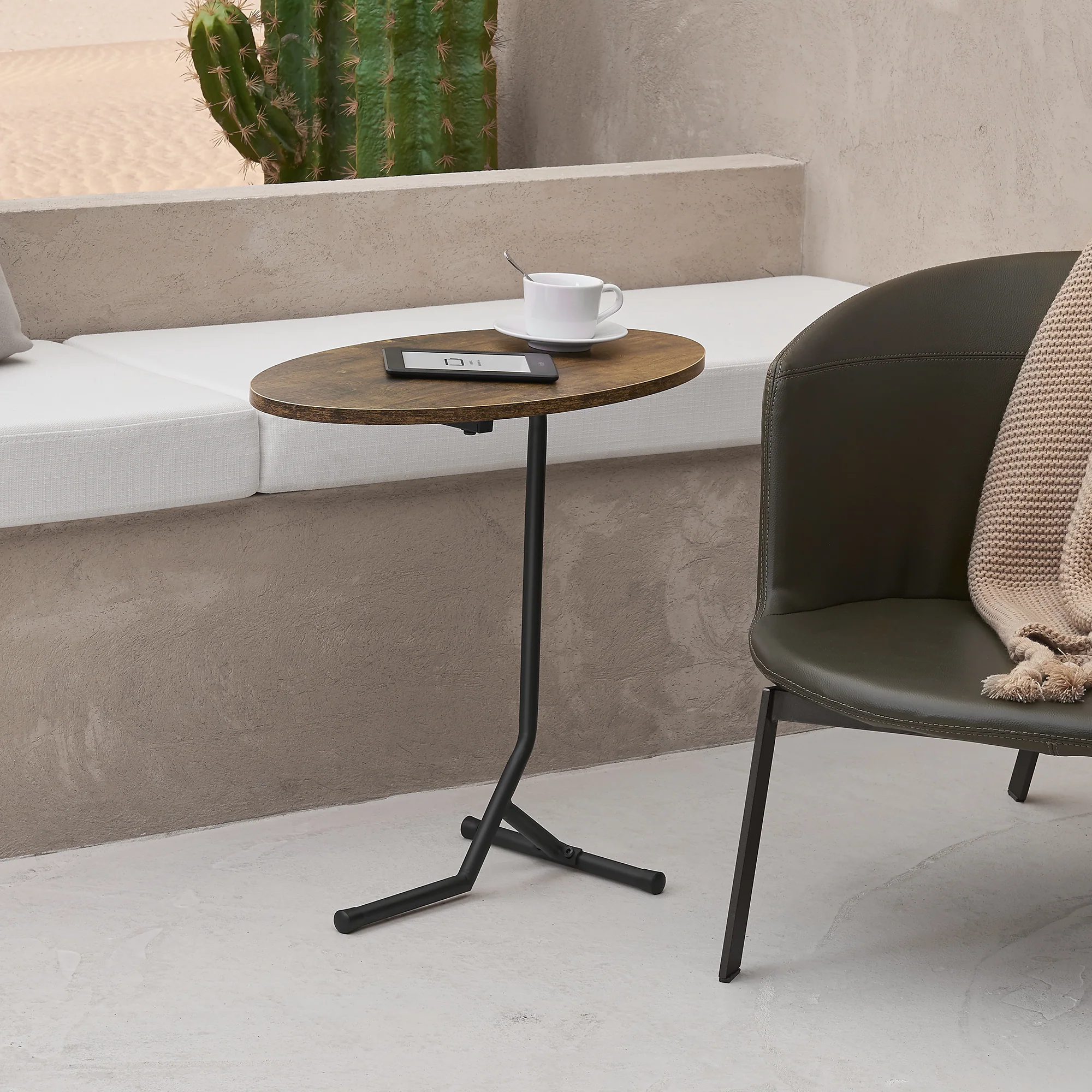 [en.casa] Bijzettafel Karlebo 55x60x30 cm - 2 varianten