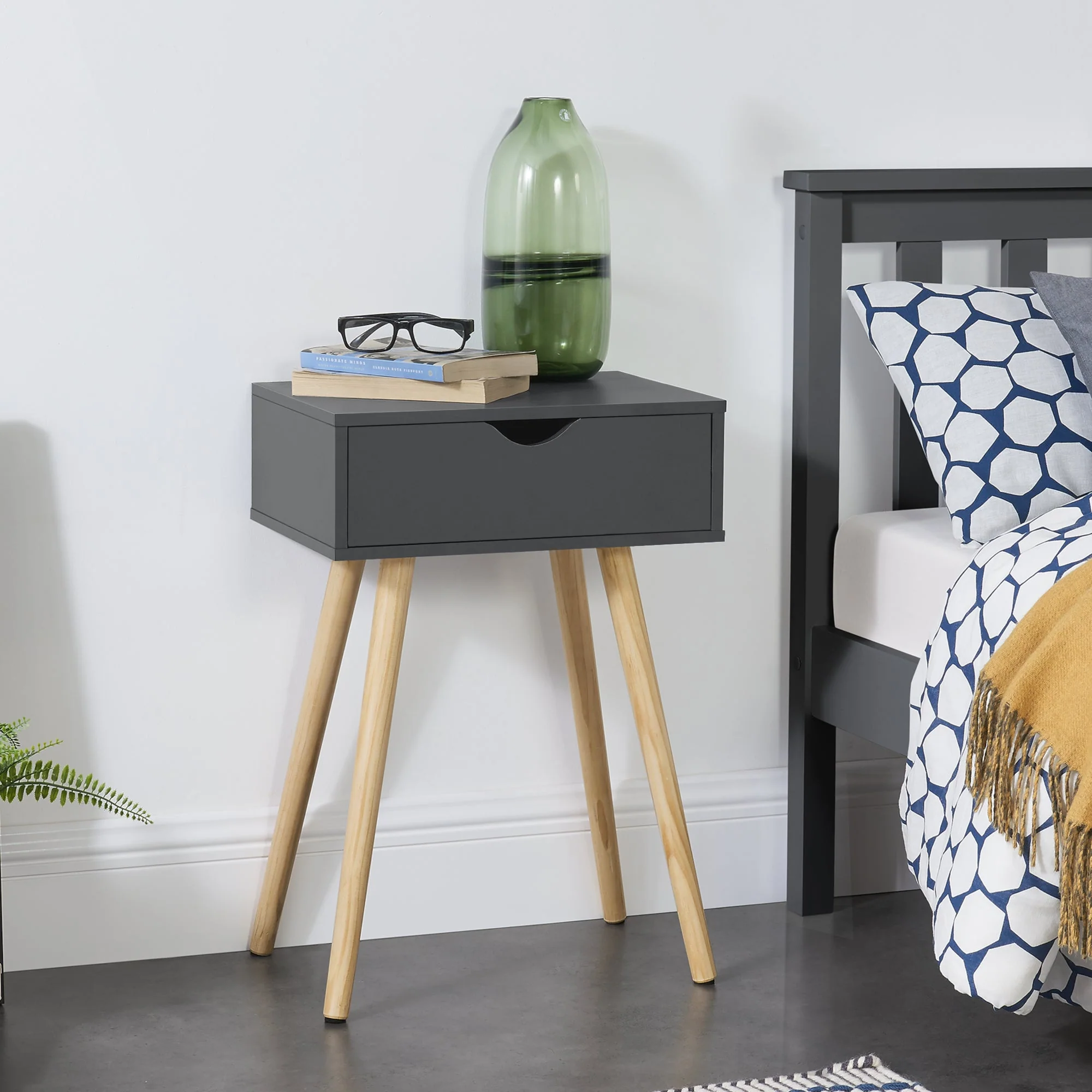 Bijzettafel nachtkastje Oestersund met lade 60x40x29,5 cm - 5 varianten - Image 10