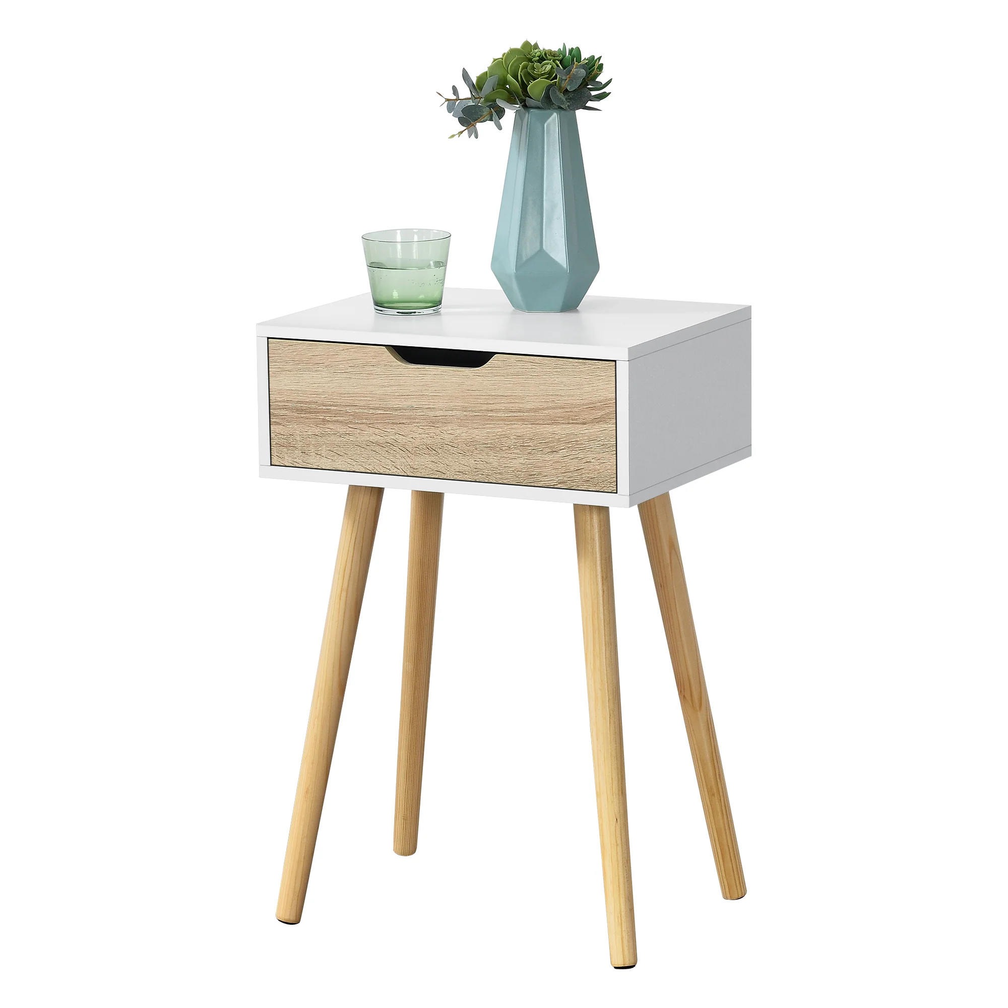 Bijzettafel nachtkastje Oestersund met lade 60x40x29,5 cm - 5 varianten - Image 4
