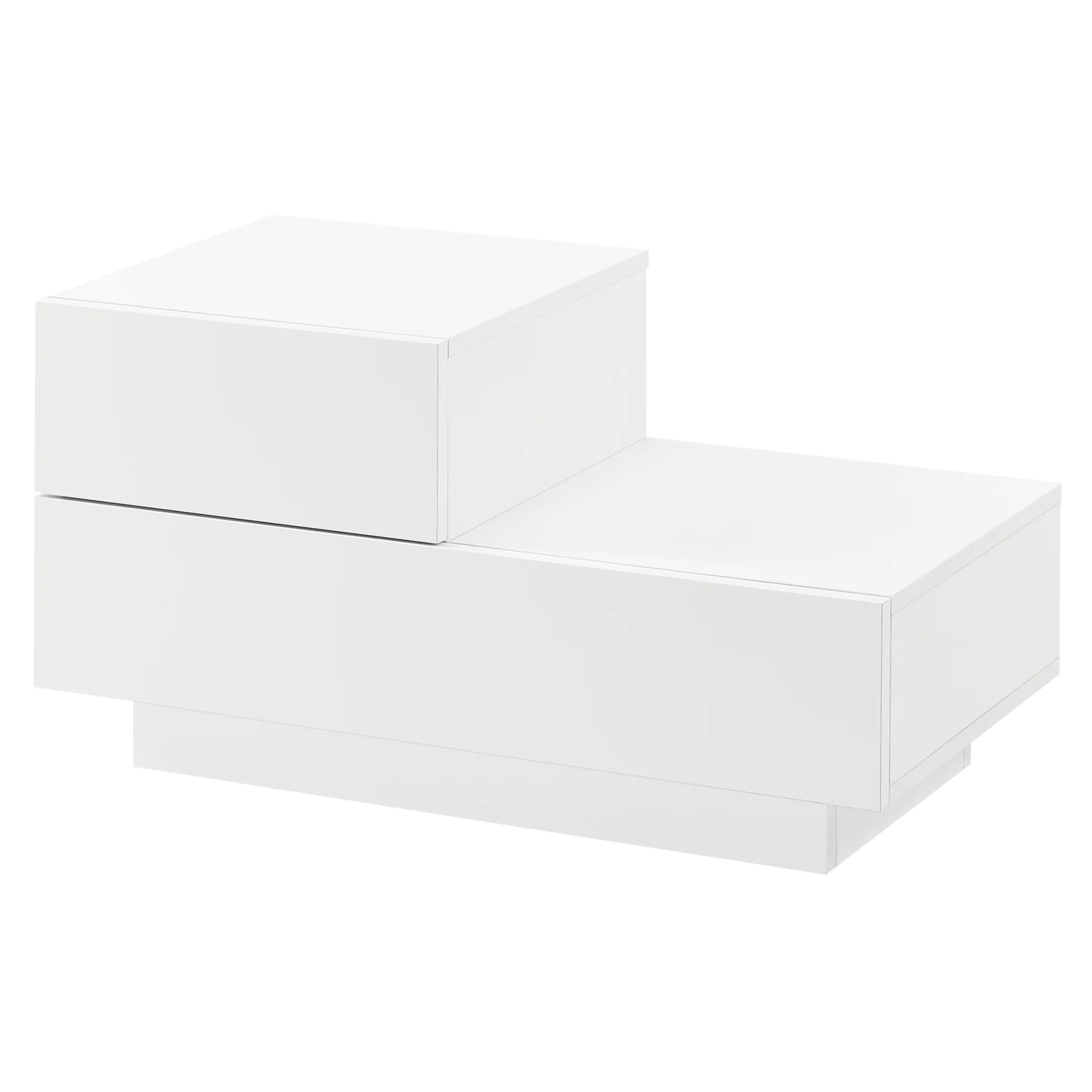 Design nachtkastje Sebokeng links met lades 38x70x35 cm - verschillende kleuren - Image 2