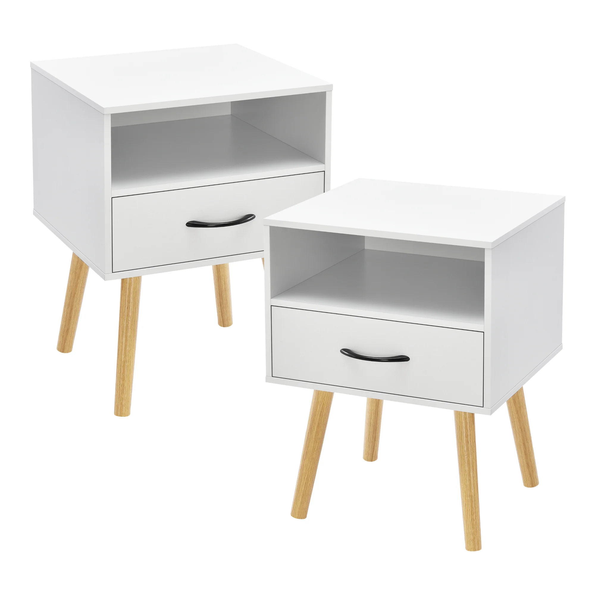 Nachtkastje Gävle 57x42x40 cm set van 2 [en.casa] - Image 3