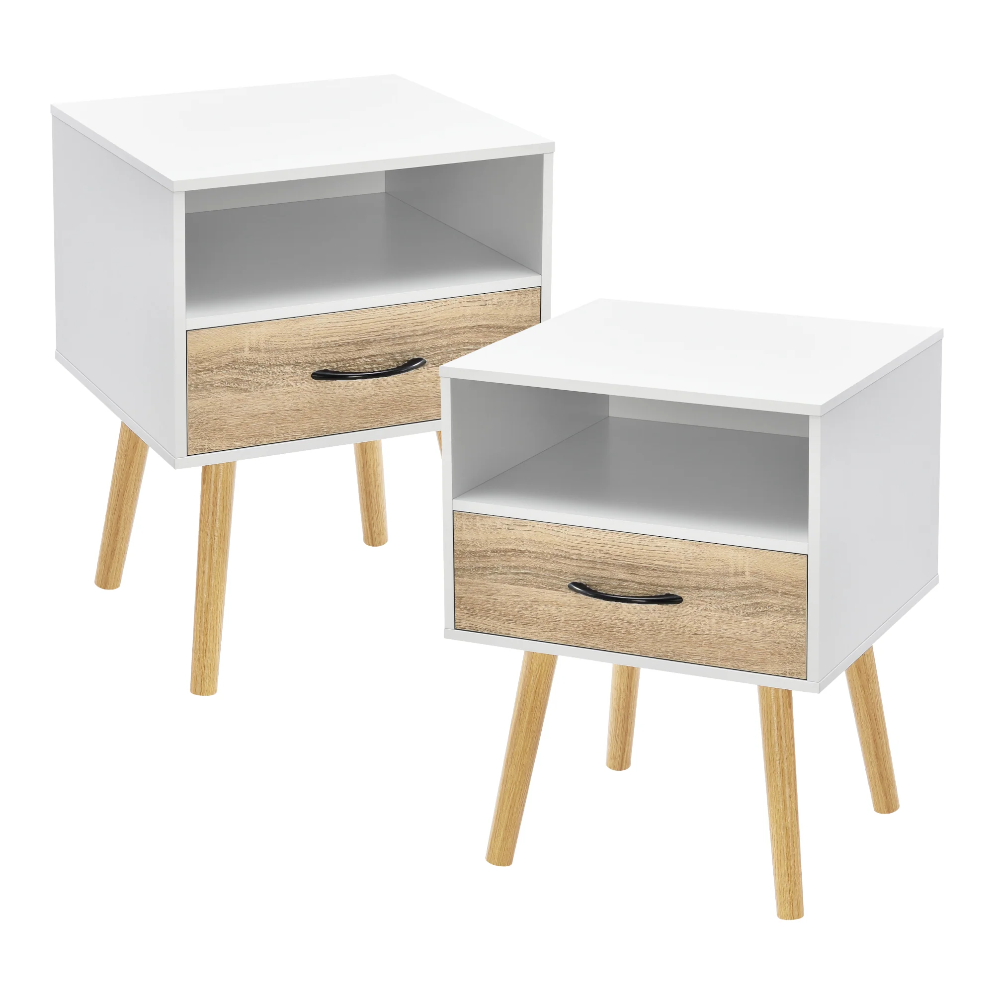 Nachtkastje Gävle 57x42x40 cm set van 2 [en.casa] - Image 4
