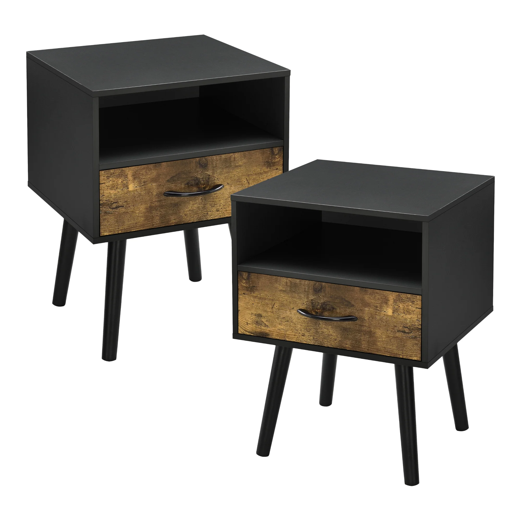 Nachtkastje Gävle 57x42x40 cm set van 2 [en.casa] - Image 5