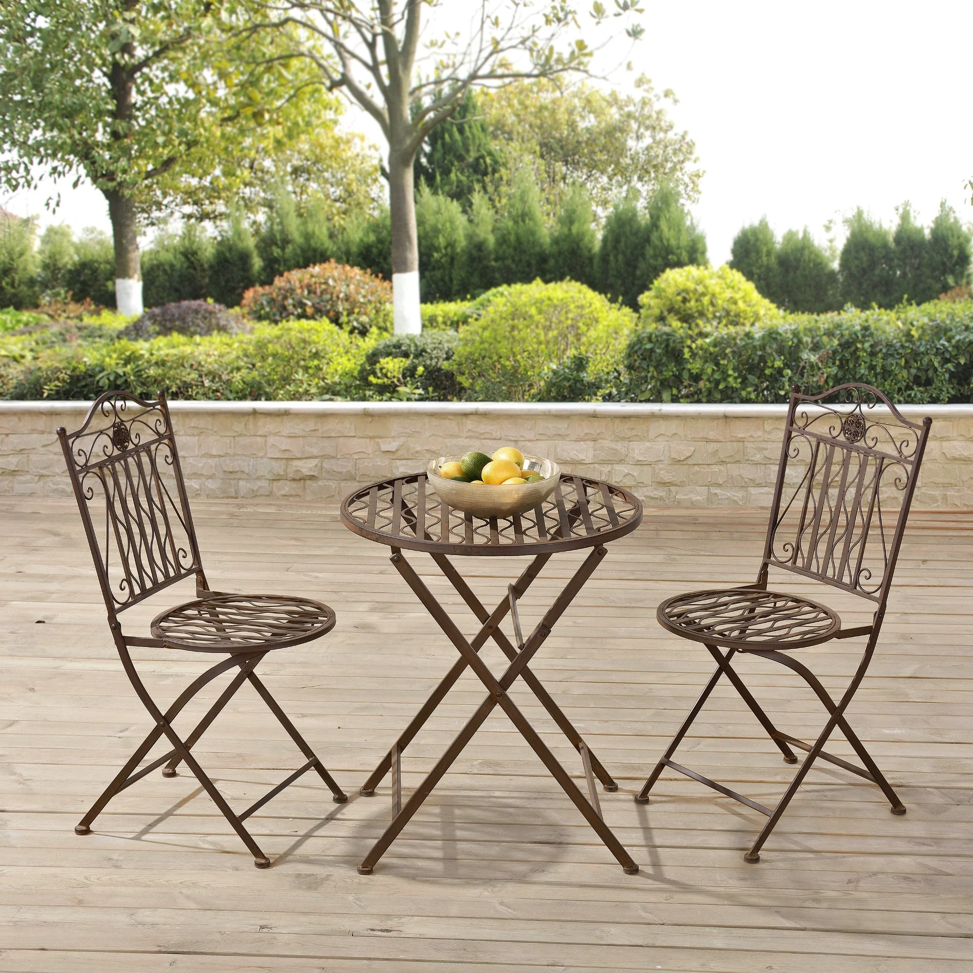 Bistroset Biella metaal tuintafel met 2 tuinstoelen - 3 varianten - Image 7