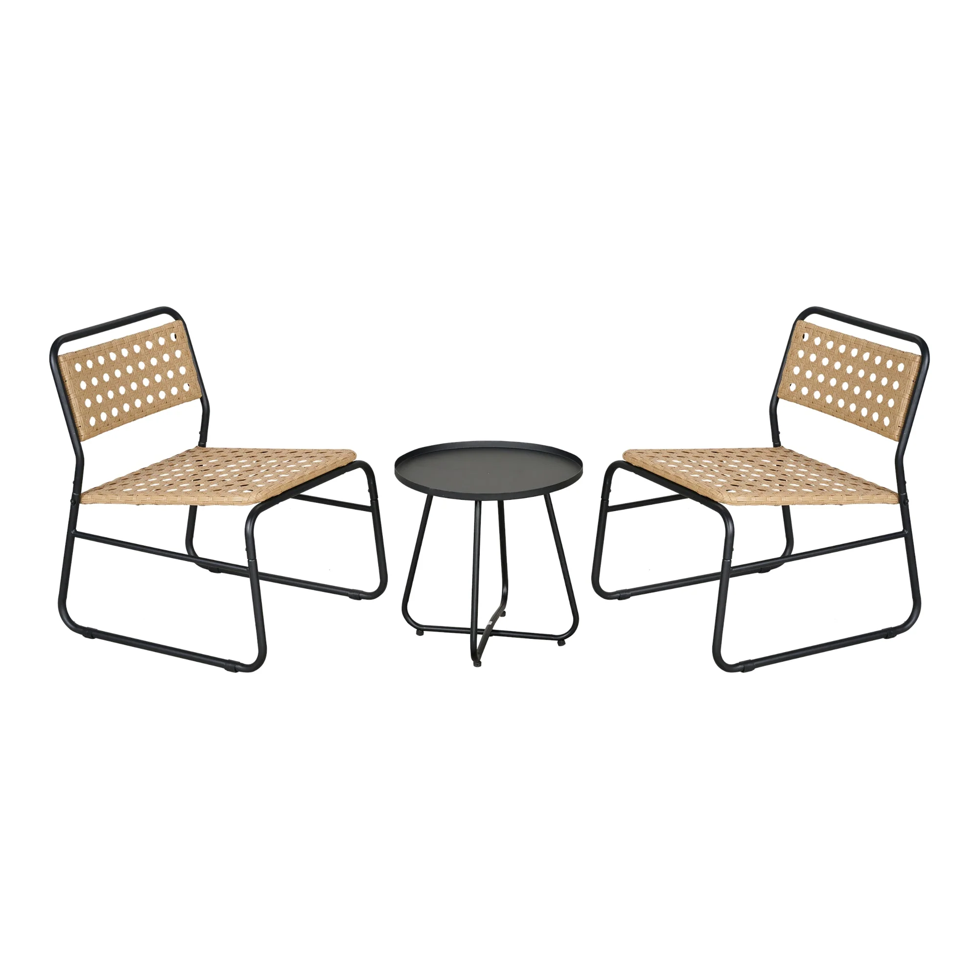 Bistroset Brienza tuintafel met 2 tuinstoelen casa.pro - Image 2