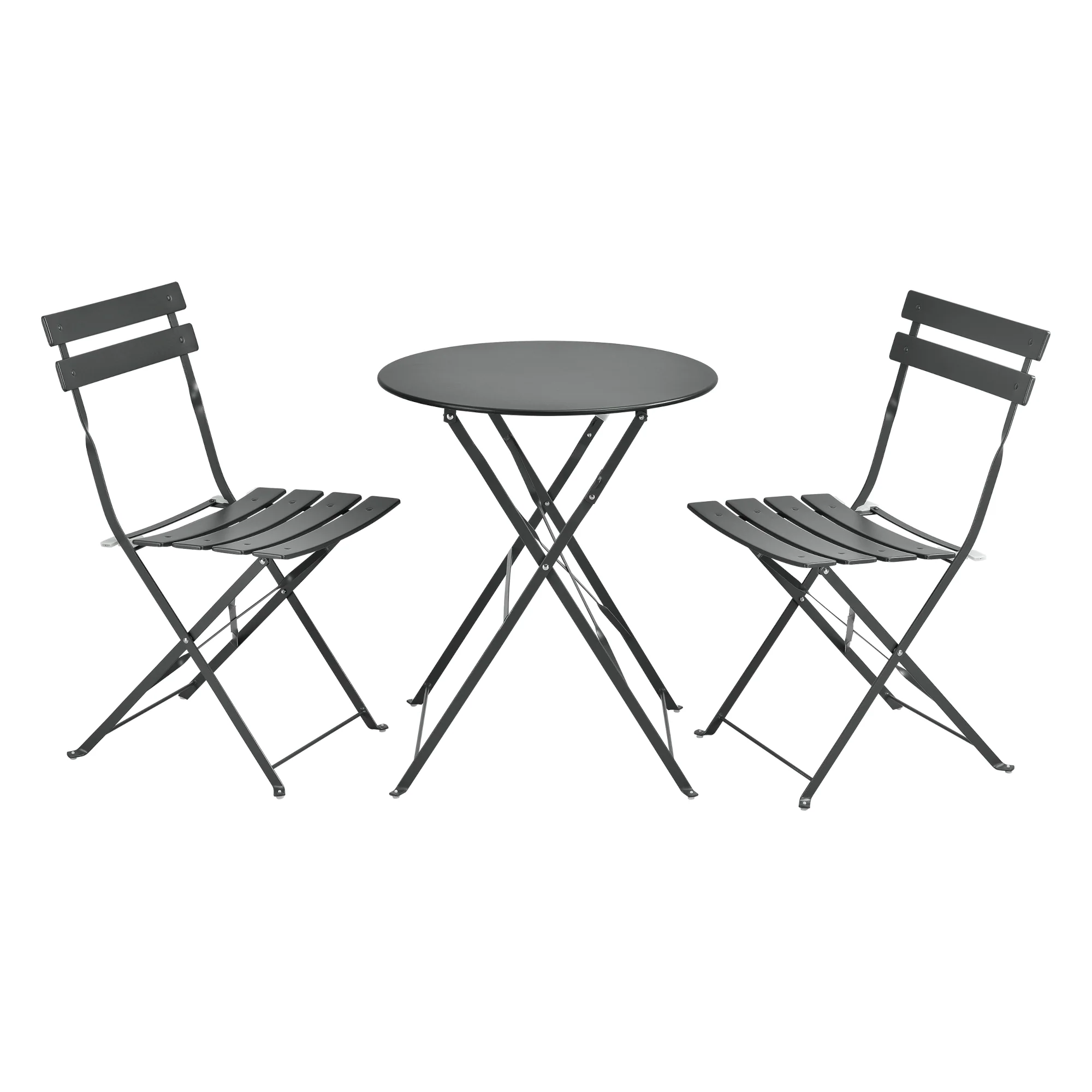 Bistroset Caprile metaal tuintafel met 2 tuinstoelen [en.casa] - Image 2