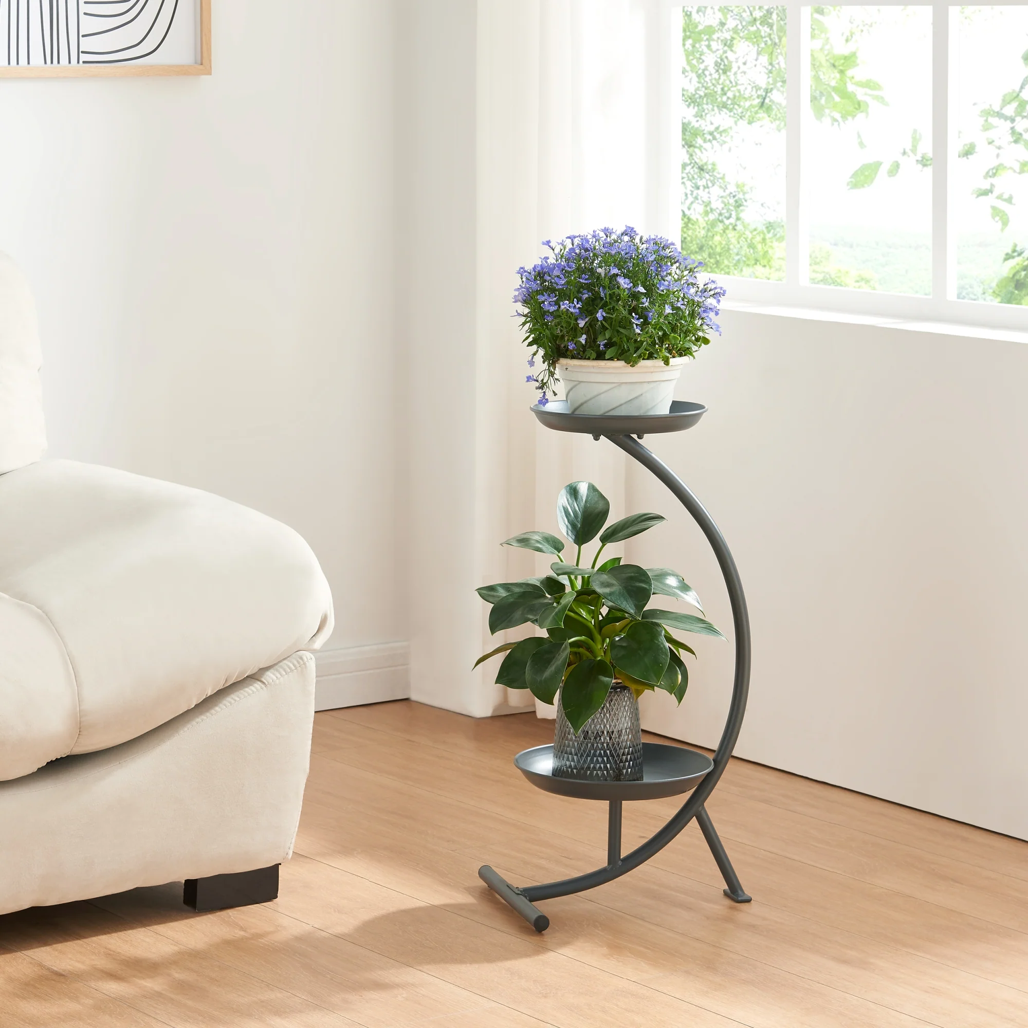 Plantenstandaard Aalten 61,5x30x25 cm [en.casa]