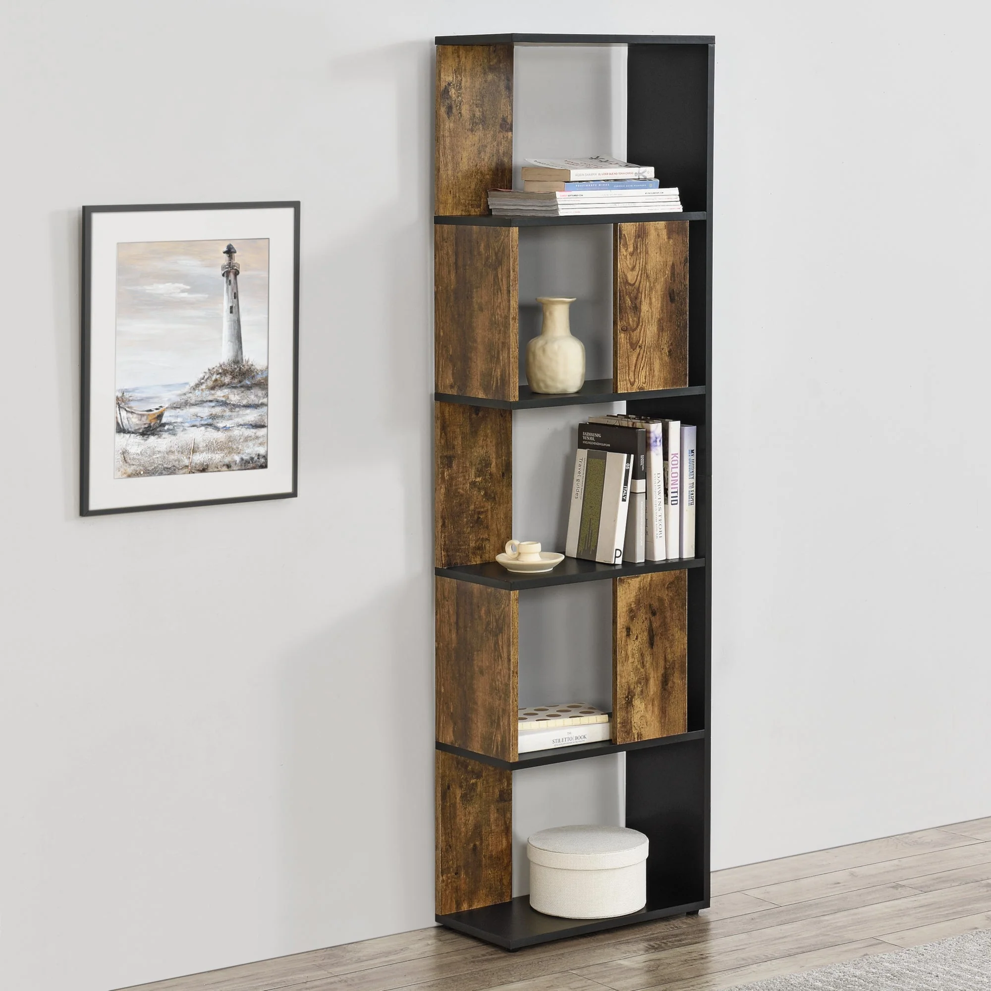 Boekenkast schap Aneby 159x45x23,5 cm - 3 varianten - Image 6