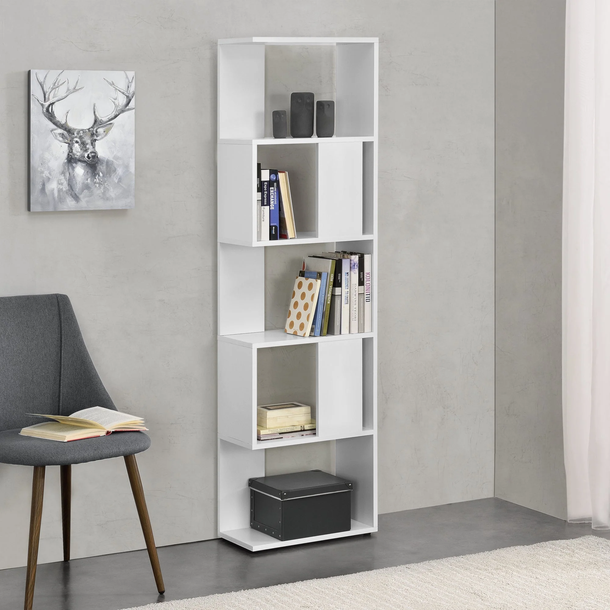 Boekenkast schap Aneby 159x45x23,5 cm - 3 varianten - Image 7