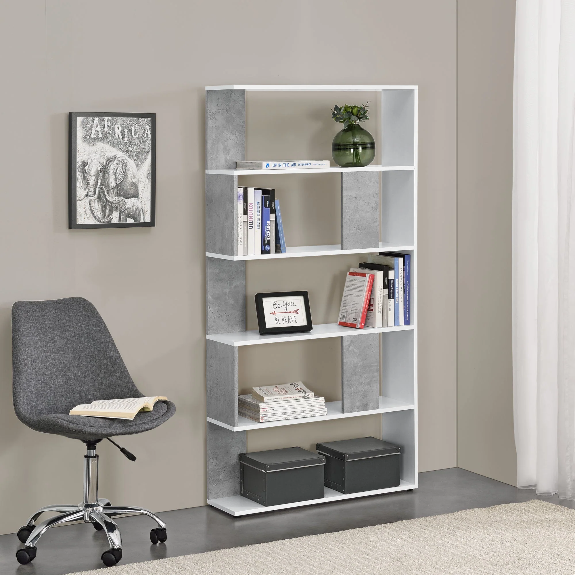 Boekenkast schap Aneby 159x80x23,5 cm - 3 varianten - Image 5