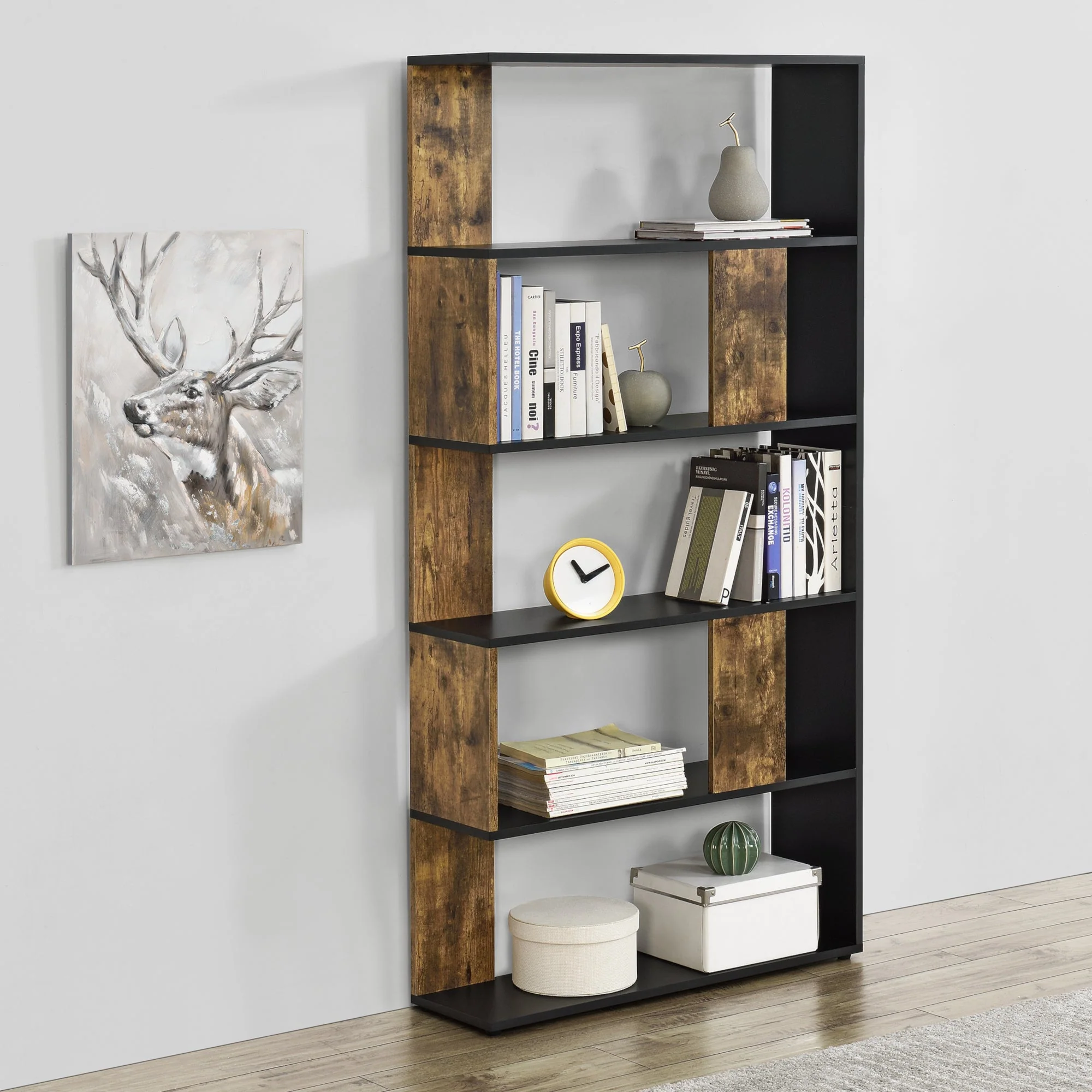Boekenkast schap Aneby 159x80x23,5 cm - 3 varianten - Image 6