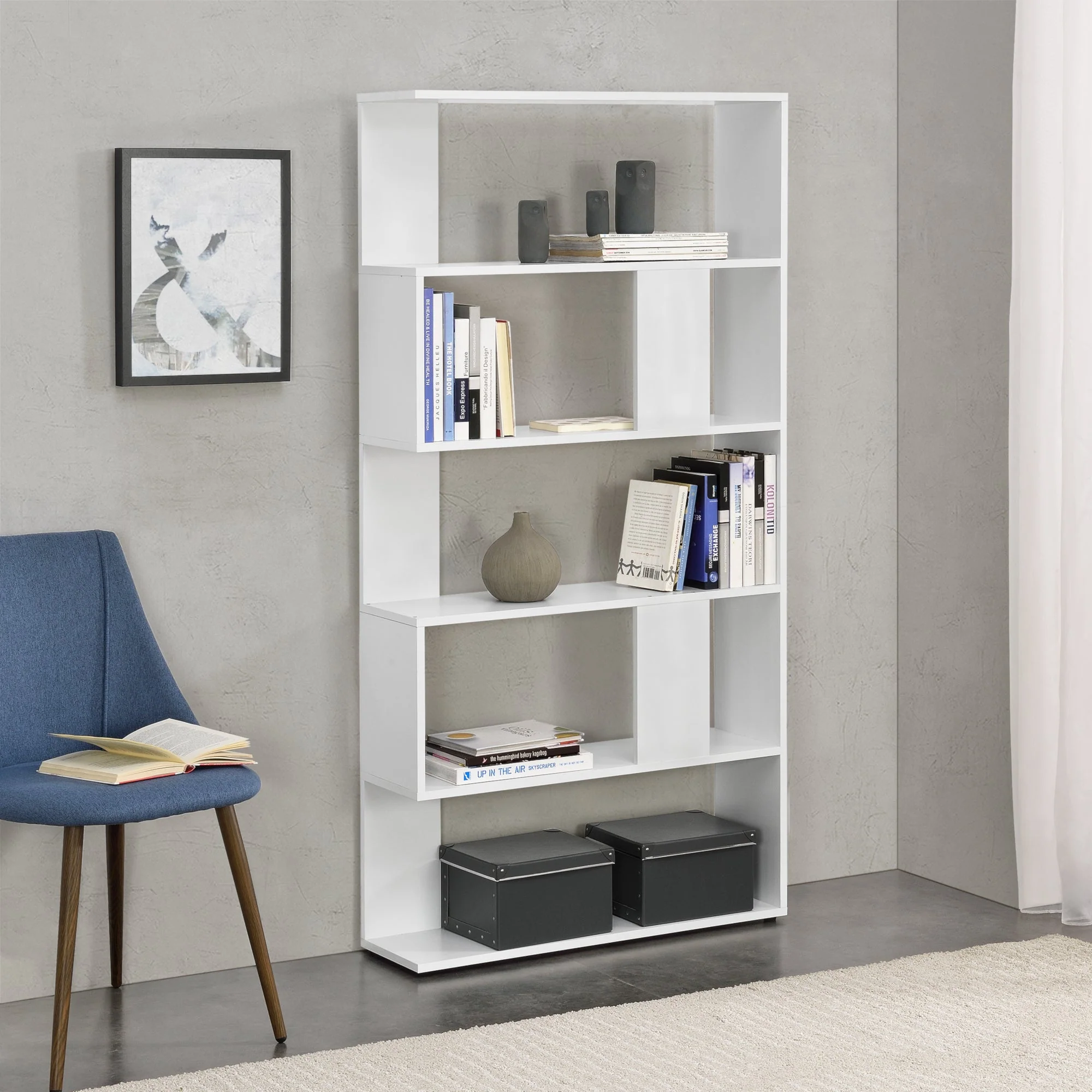 Boekenkast schap Aneby 159x80x23,5 cm - 3 varianten - Image 7