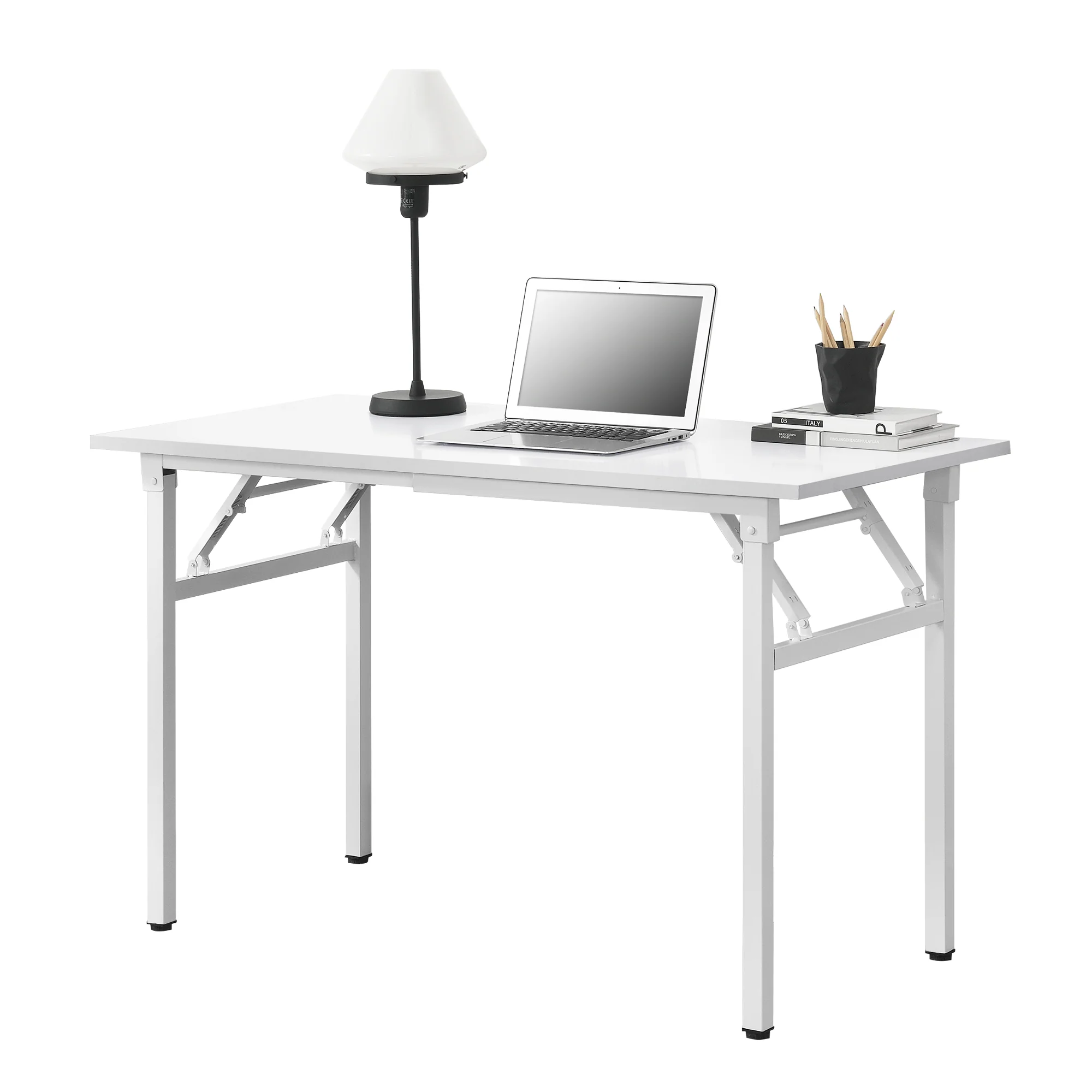 Eettafel bureau 120x60x75 - 76,4 cm opvouwbaar verstelbaar - 4 varianten - Image 4