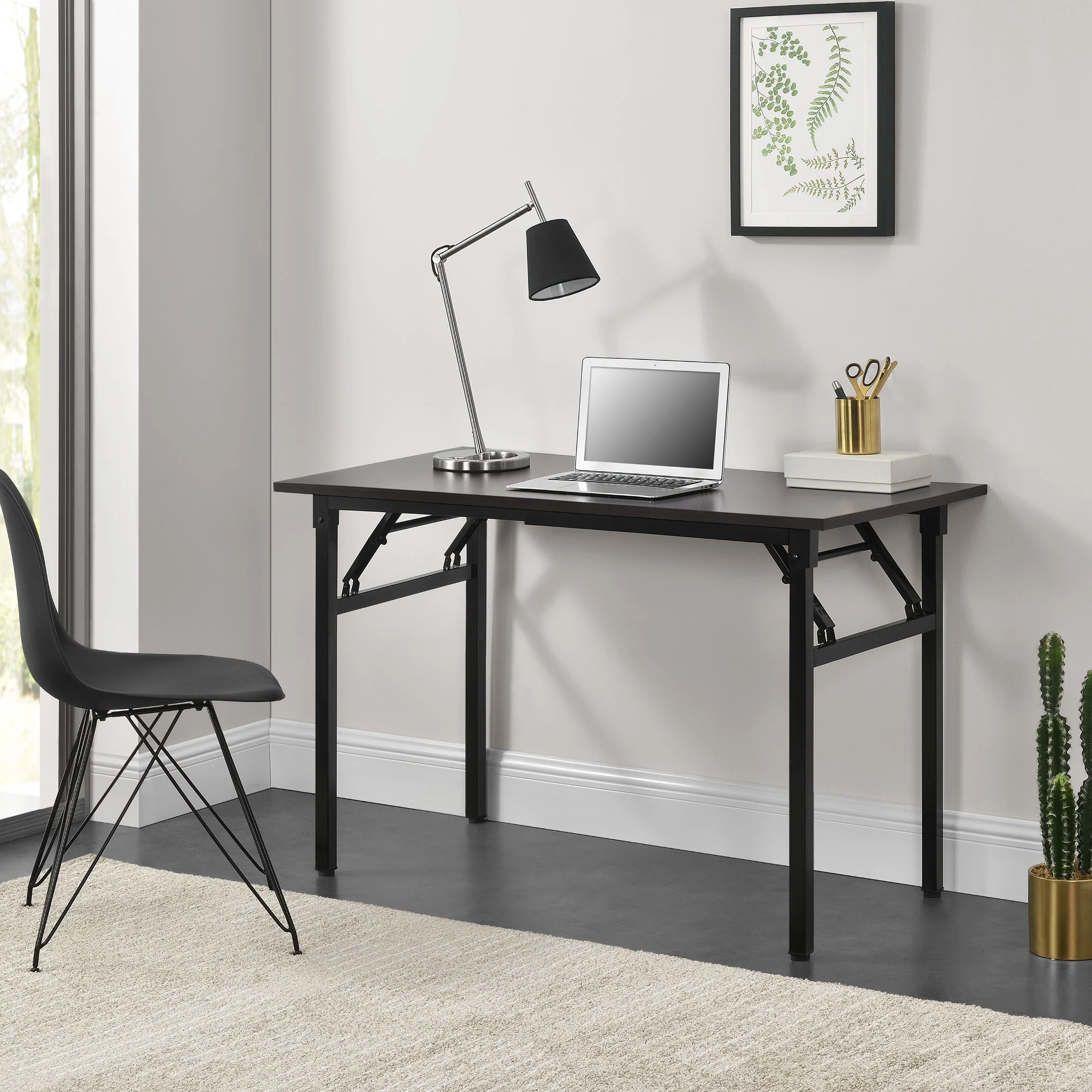 Eettafel bureau 120x60x75 - 76,4 cm opvouwbaar verstelbaar - 4 varianten - Image 9