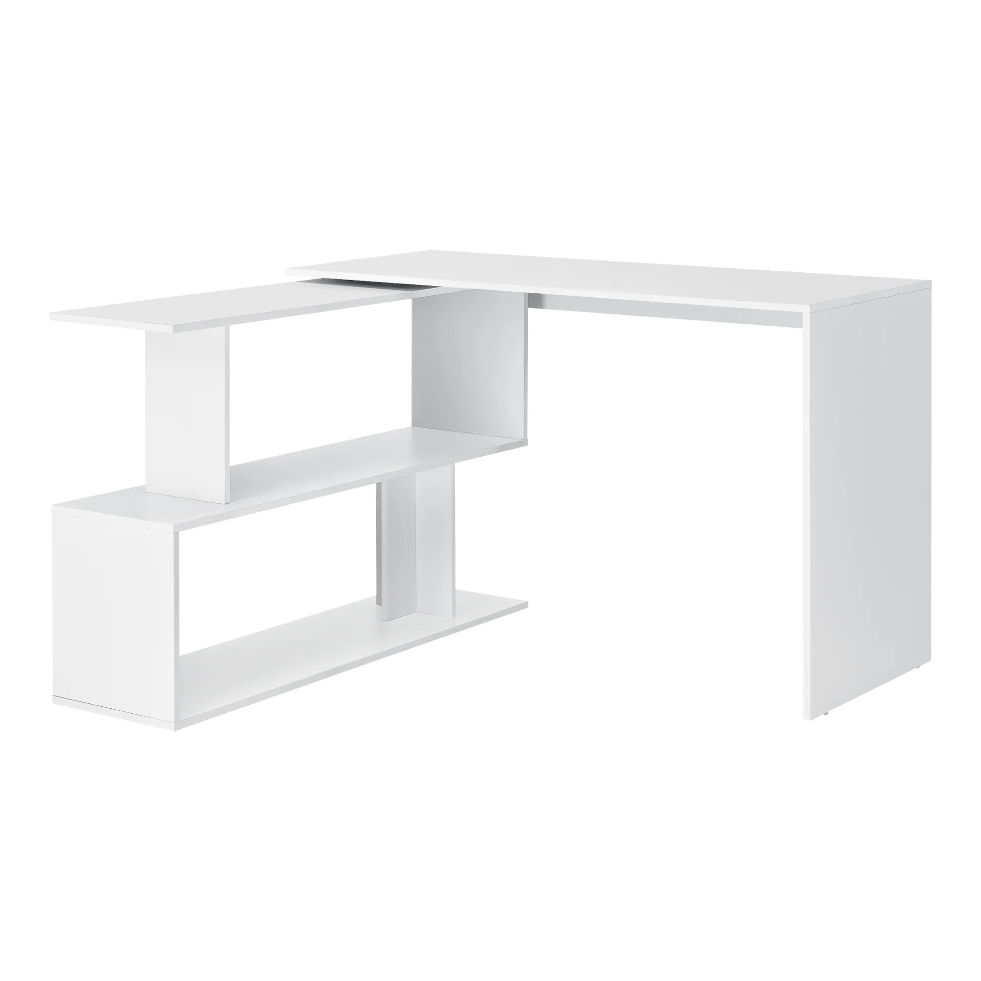Hoekbureau met open kast Arendal 120x50x76,5 cm - verschillende kleuren