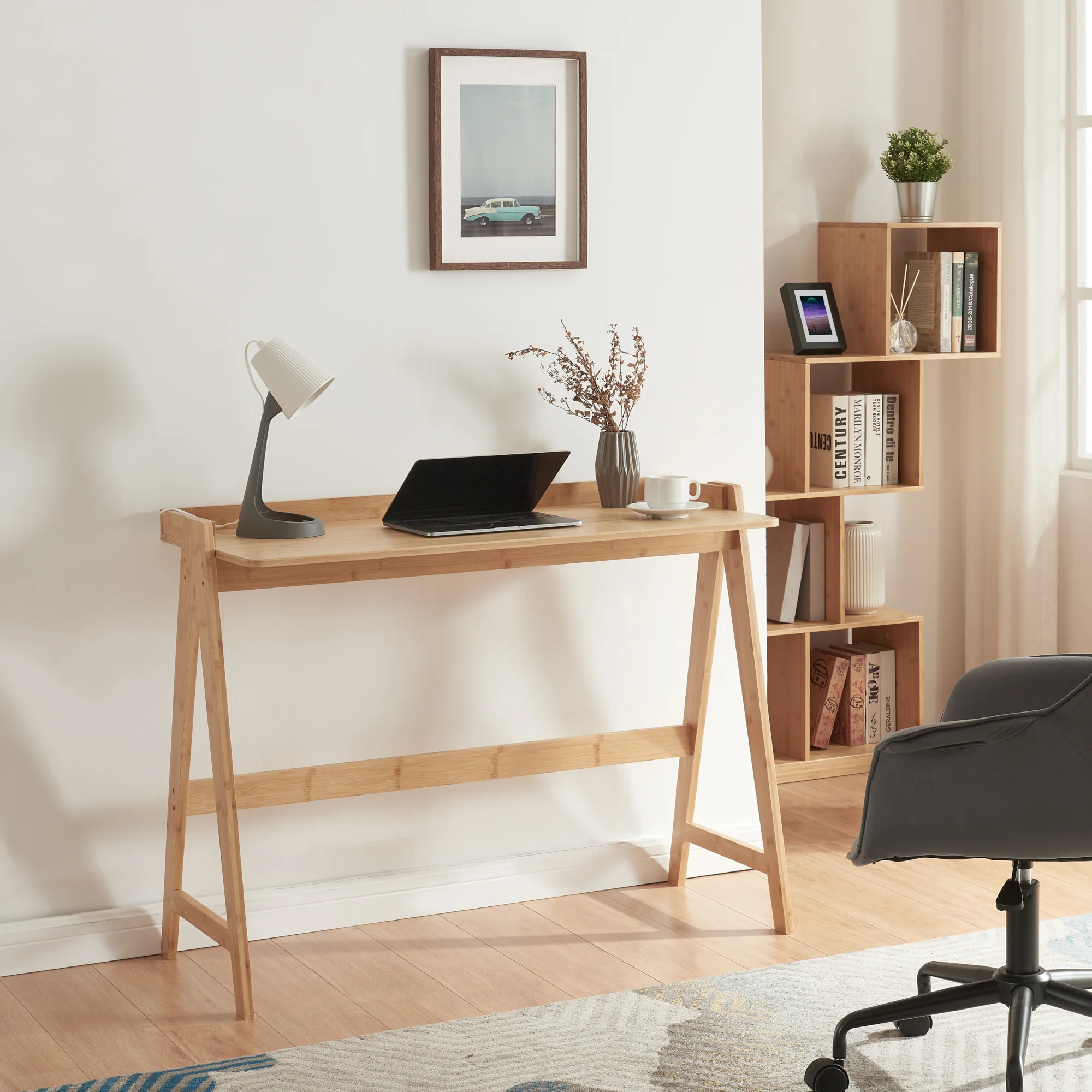 [en.casa] Bureau Härryda 107x47x81cm bamboe