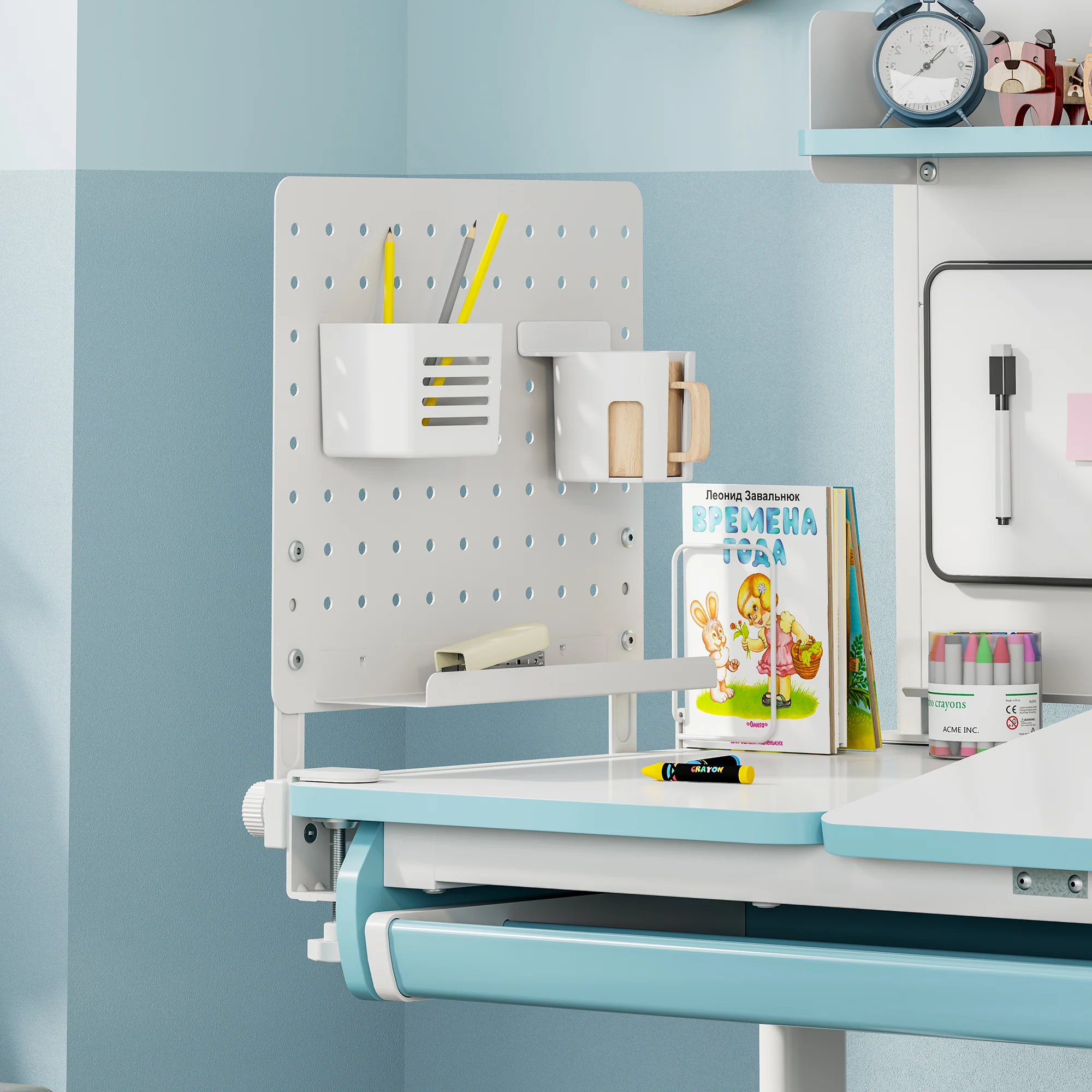 Bureau organizer Sauda 50x50 cm wit [en.casa] - Image 2