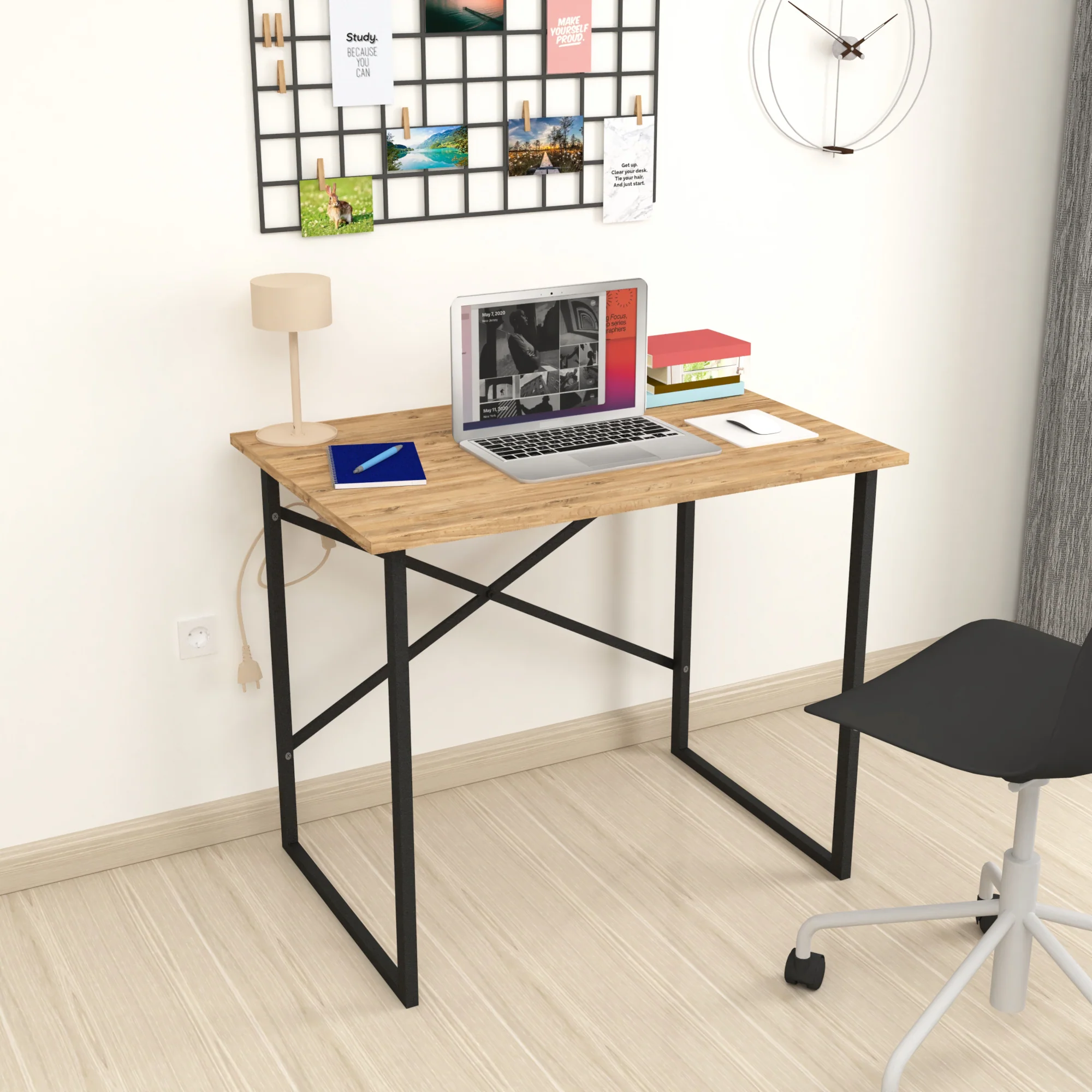 [en.casa] Bureau Tjeldsund 75x90x60 cm - 3 varianten