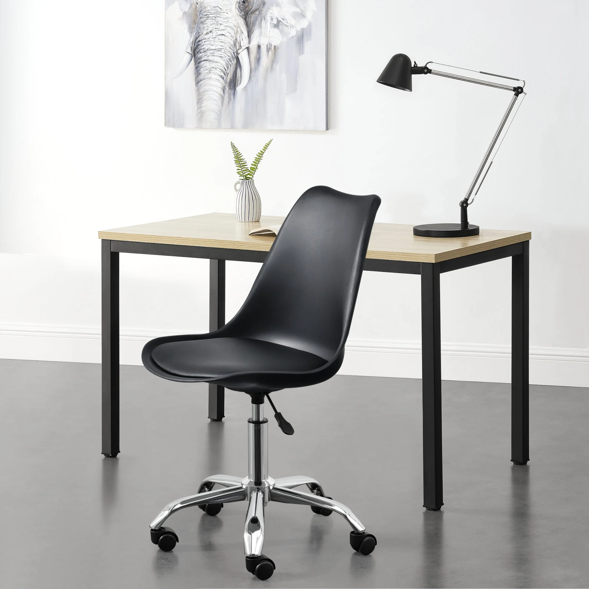 Bureaustoel Atherton op wielen 83-93x48x55 cm - 3 varianten - Image 6