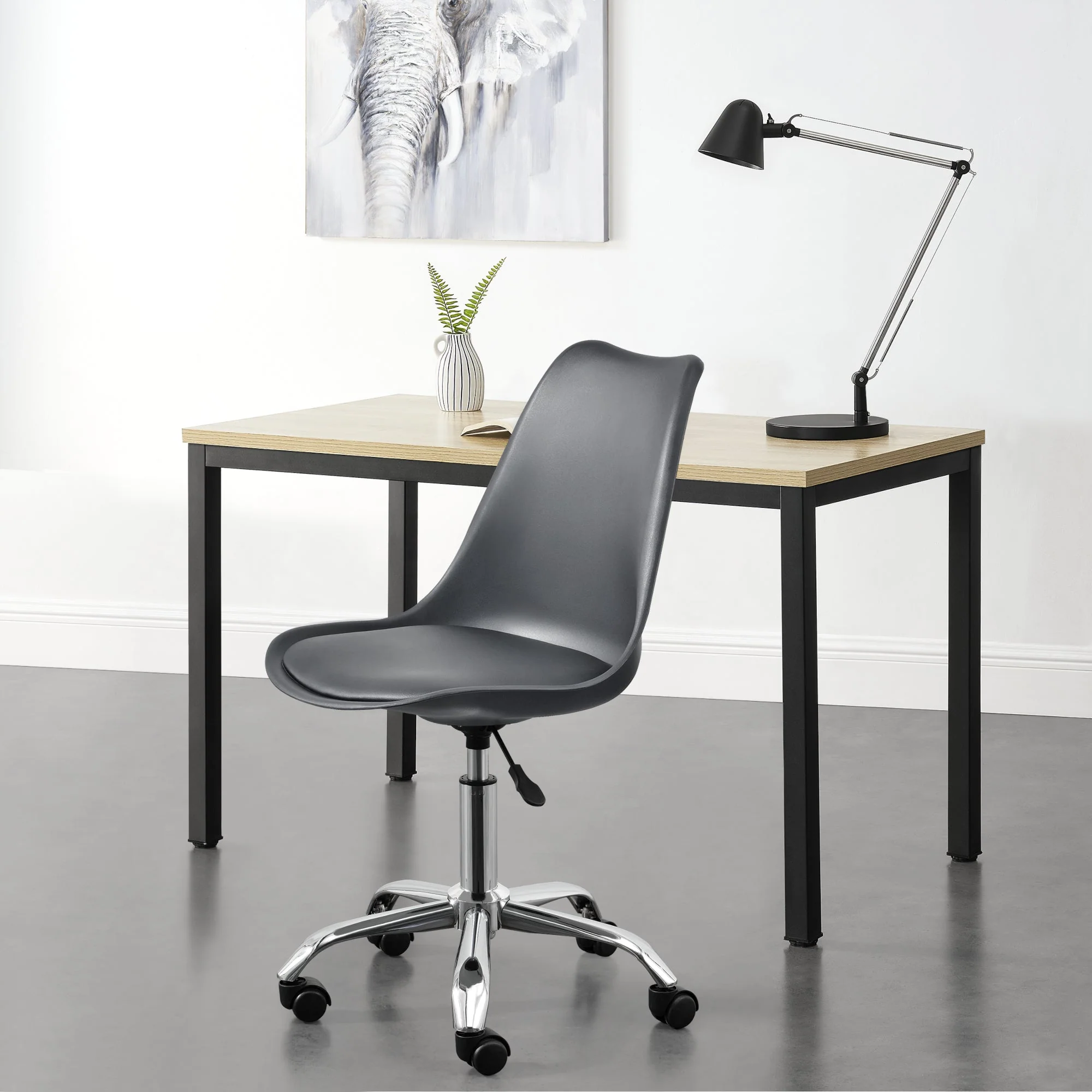 Bureaustoel Atherton op wielen 83-93x48x55 cm - 3 varianten - Image 7