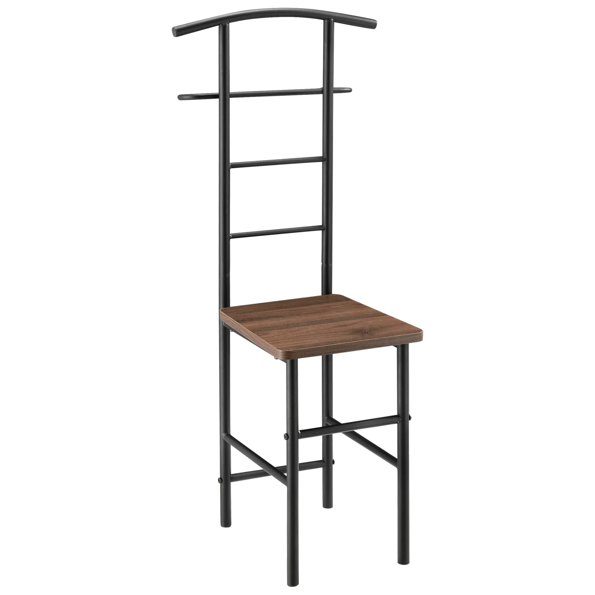 Dressboy kledingrek stoel 107x45x45 cm metaal en MDF - 3 varianten - Image 3