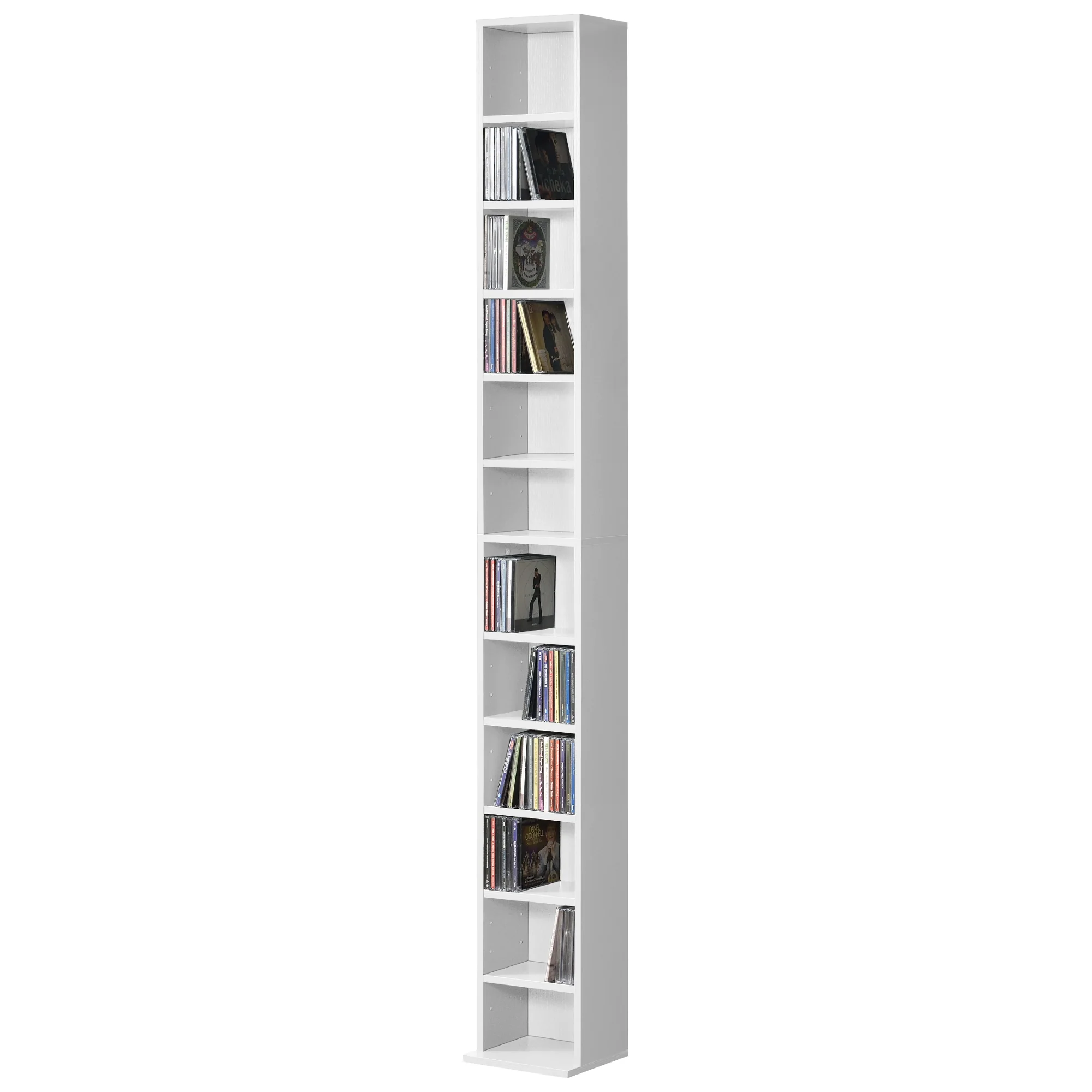 CD DVD kast Tynset vakkenkast met 12 vakken 175x20x20 cm [en.casa] - Image 4